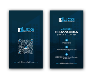 Business Card Design by debdesign for JCG Installations Ltd  | Design: #33037651