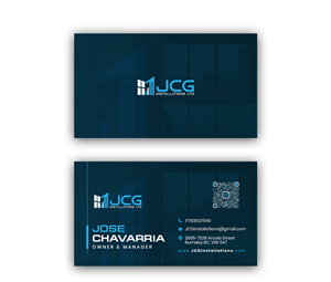 Business Card Design by debdesign for JCG Installations Ltd  | Design: #33037652