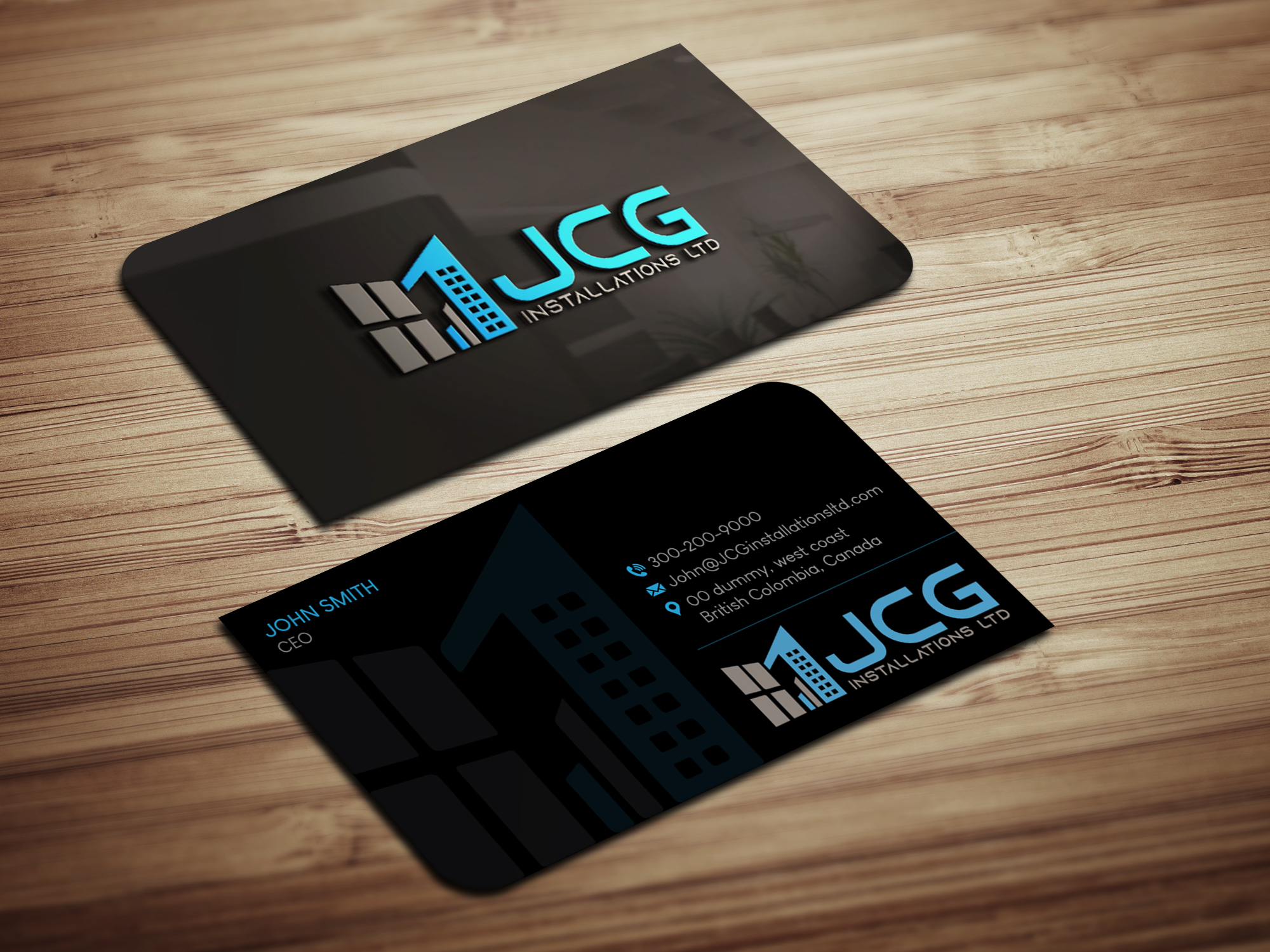 Business Card Design by Magic of Art for JCG Installations Ltd  | Design #33021129