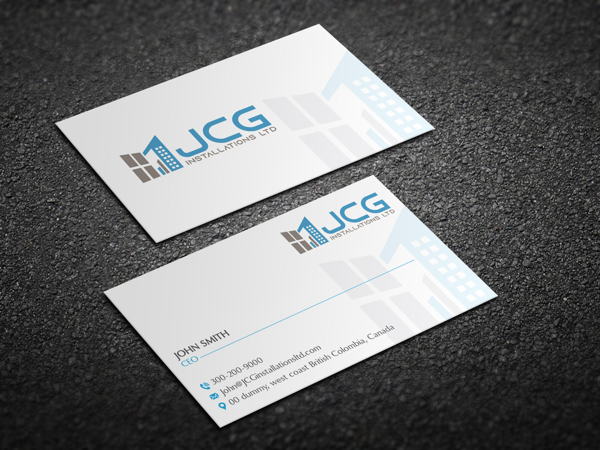 Business Card Design by Magic of Art for JCG Installations Ltd  | Design #33021130