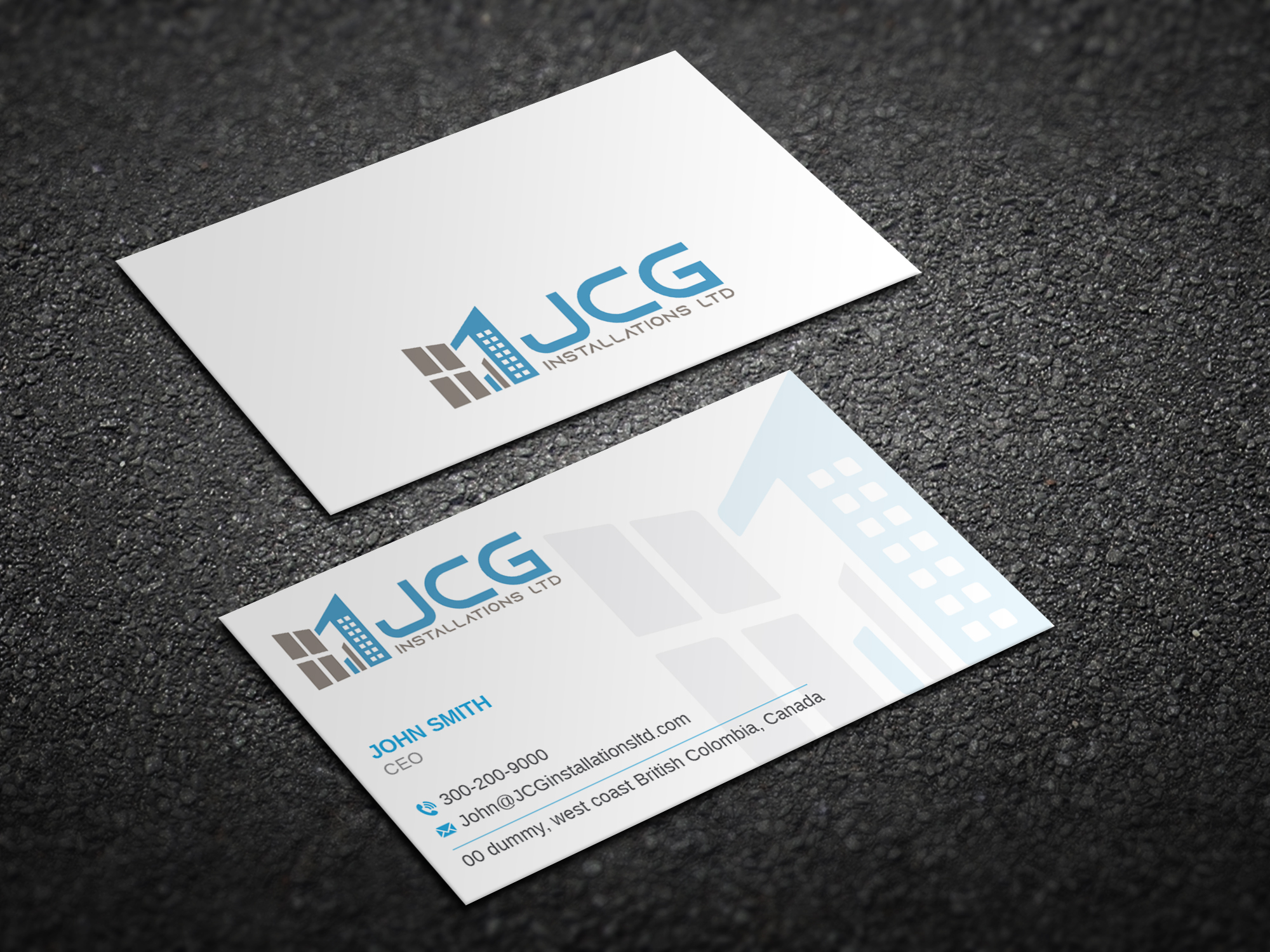 Business Card Design by Magic of Art for JCG Installations Ltd  | Design #33021132