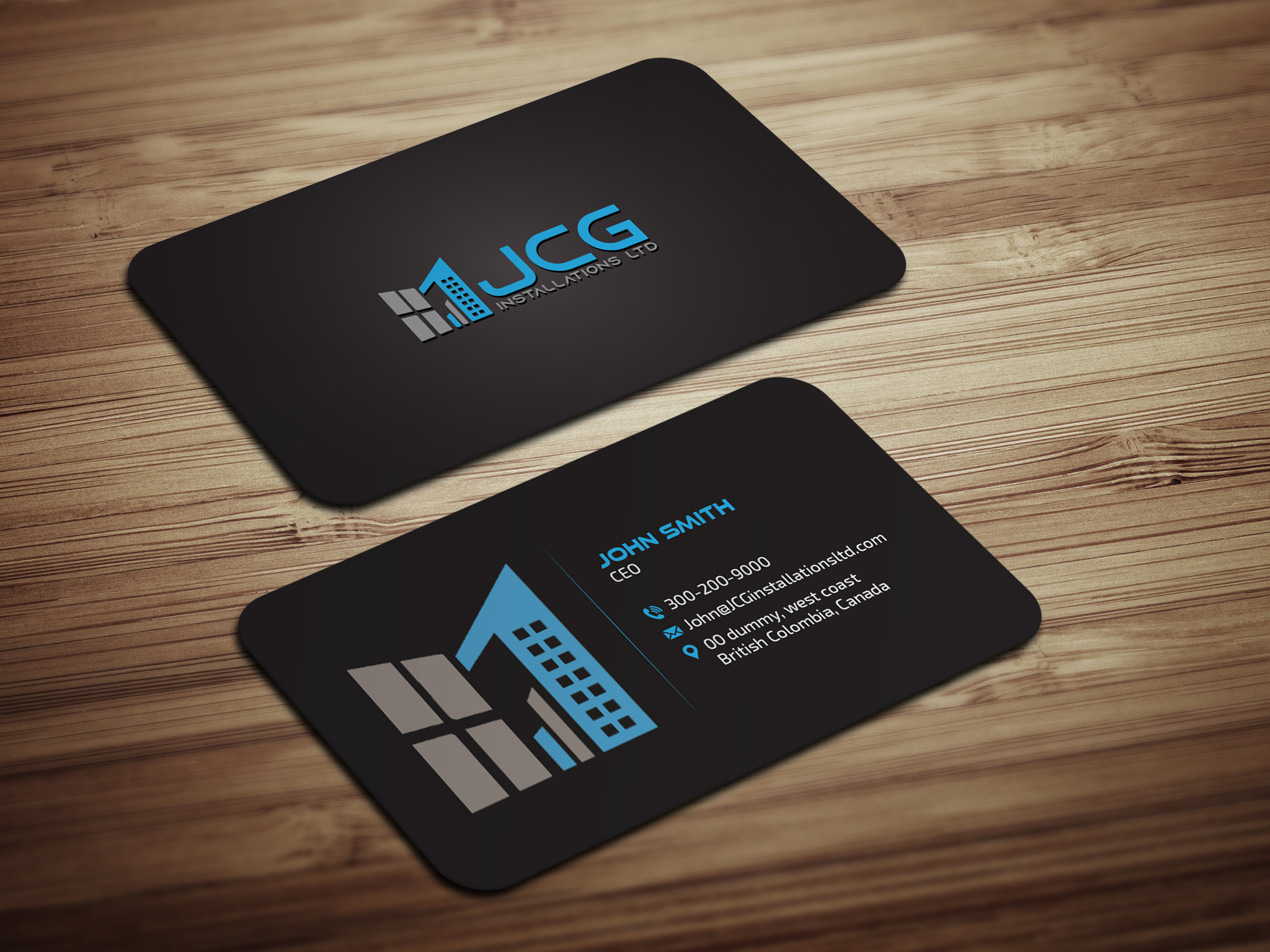 Business Card Design by Magic of Art for JCG Installations Ltd  | Design #33021137