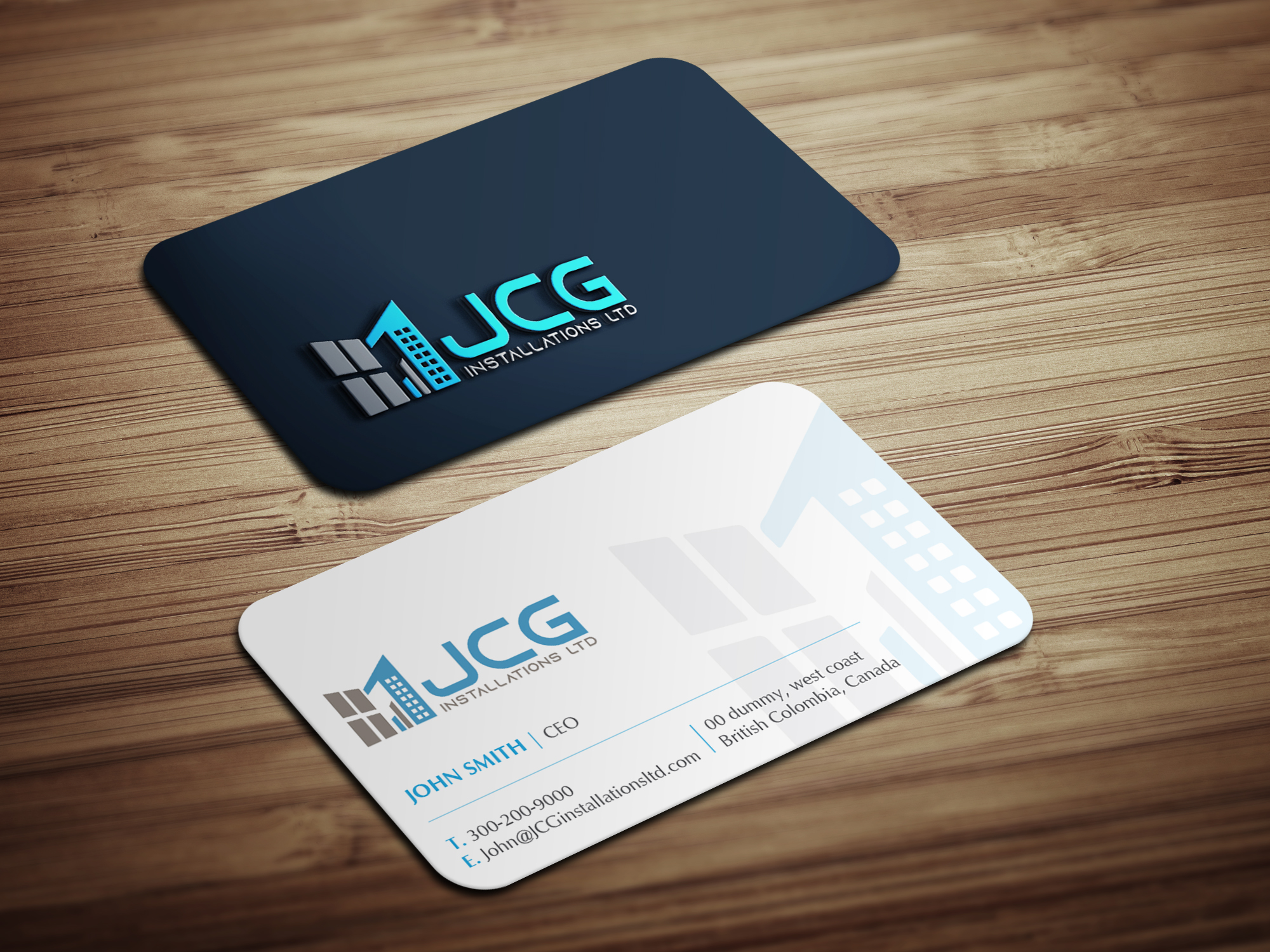 Business Card Design by Magic of Art for JCG Installations Ltd  | Design #33021138