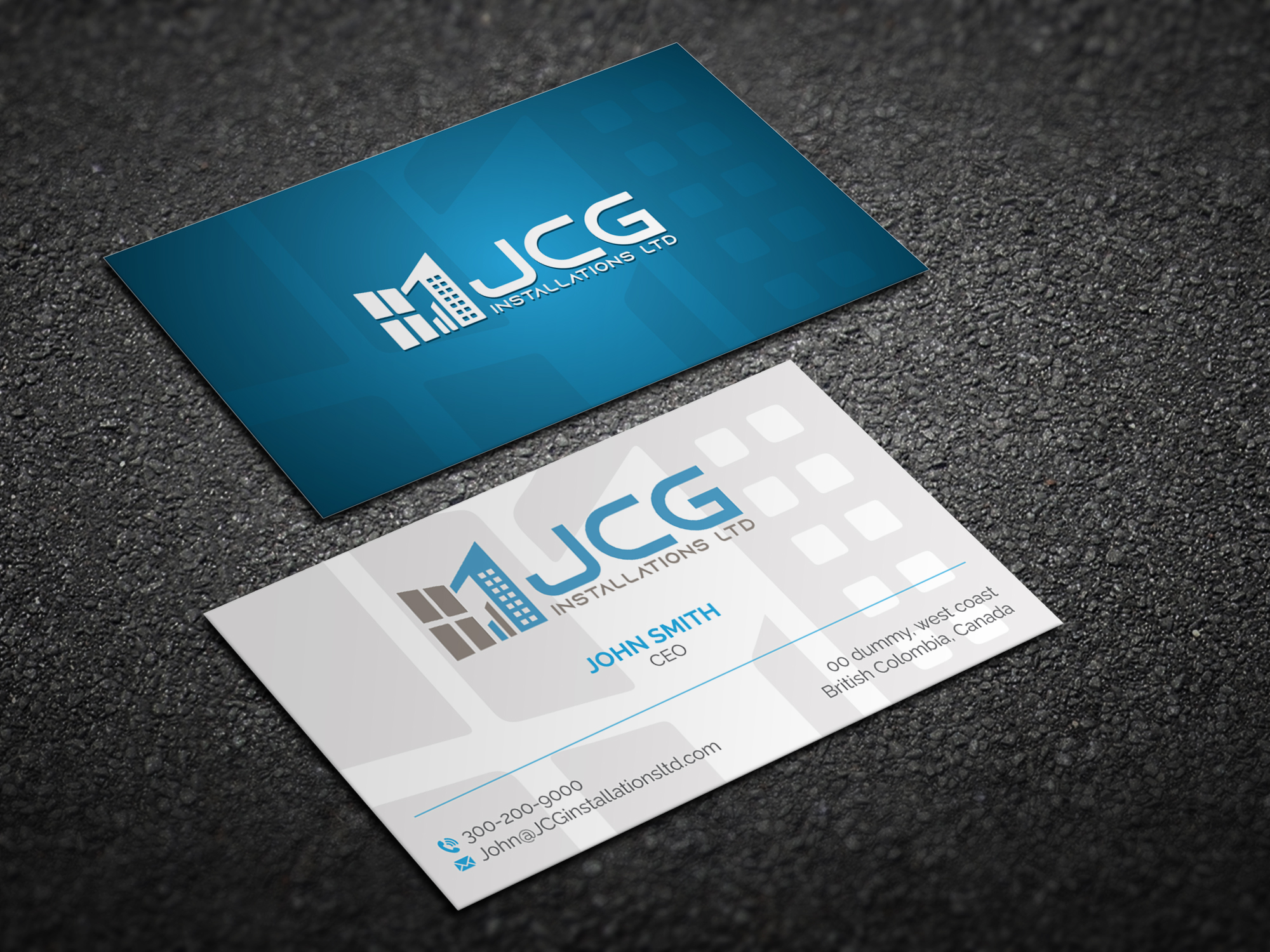 Business Card Design by Magic of Art for JCG Installations Ltd  | Design #33021139
