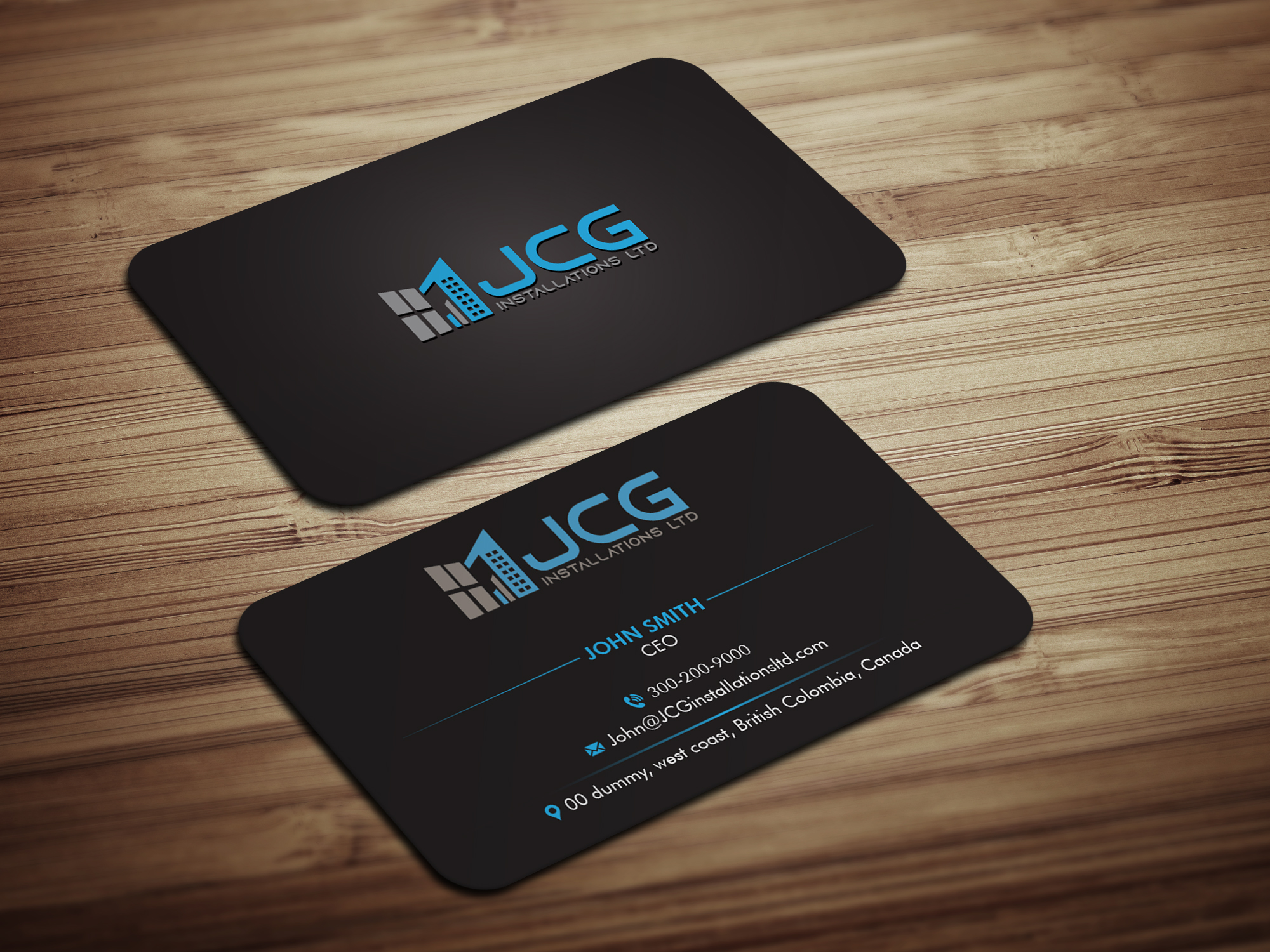 Business Card Design by Magic of Art for JCG Installations Ltd  | Design #33021140