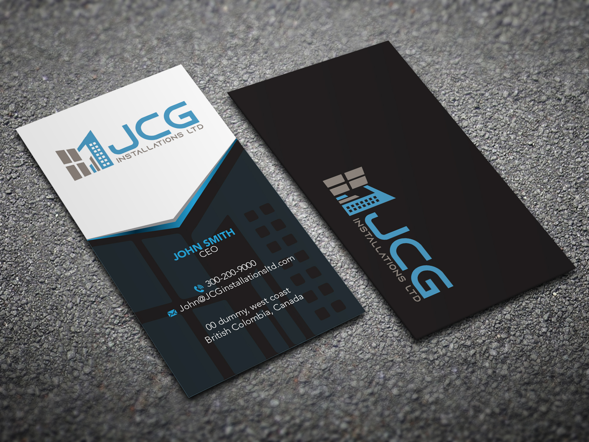 Business Card Design by Magic of Art for JCG Installations Ltd  | Design #33021141