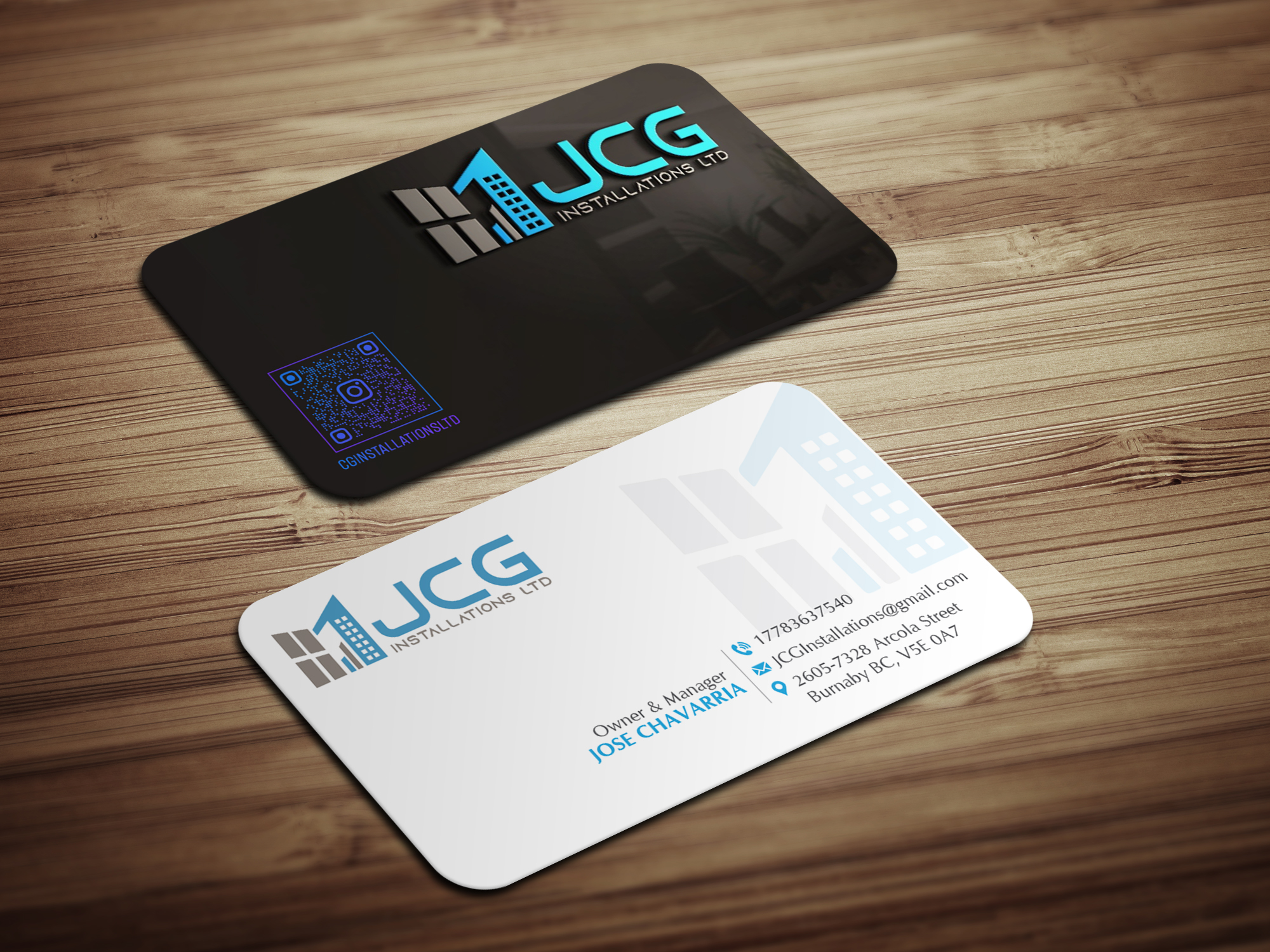 Business Card Design by Magic of Art for JCG Installations Ltd  | Design #33027461