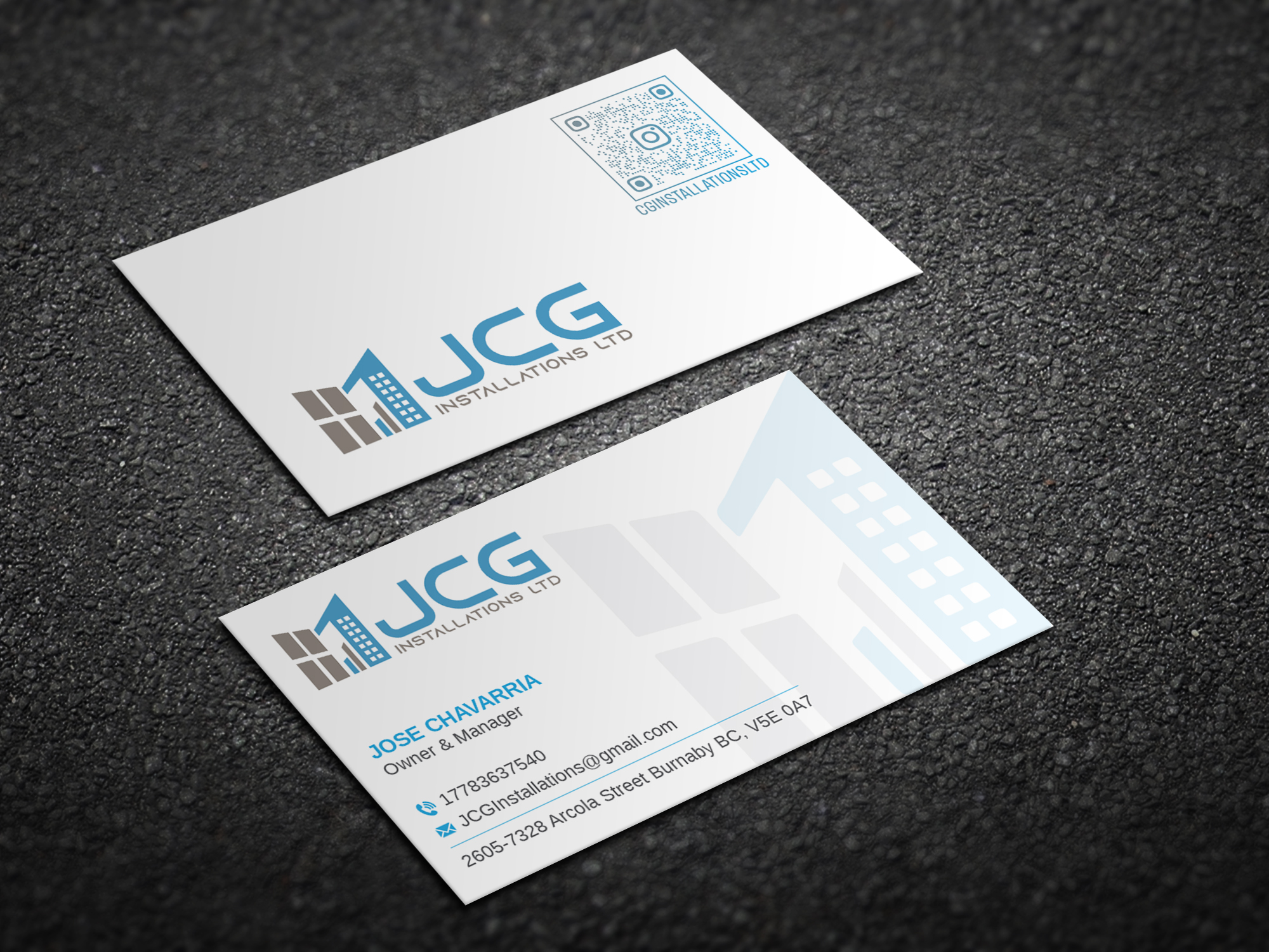 Business Card Design by Magic of Art for JCG Installations Ltd  | Design #33027463