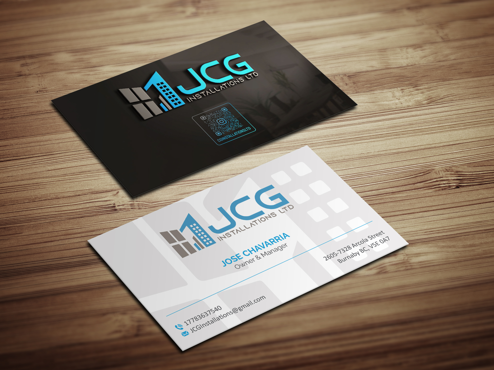 Diseño de Tarjeta de Presentación por Magic of Art para JCG Installations Ltd  | Diseño #33027472