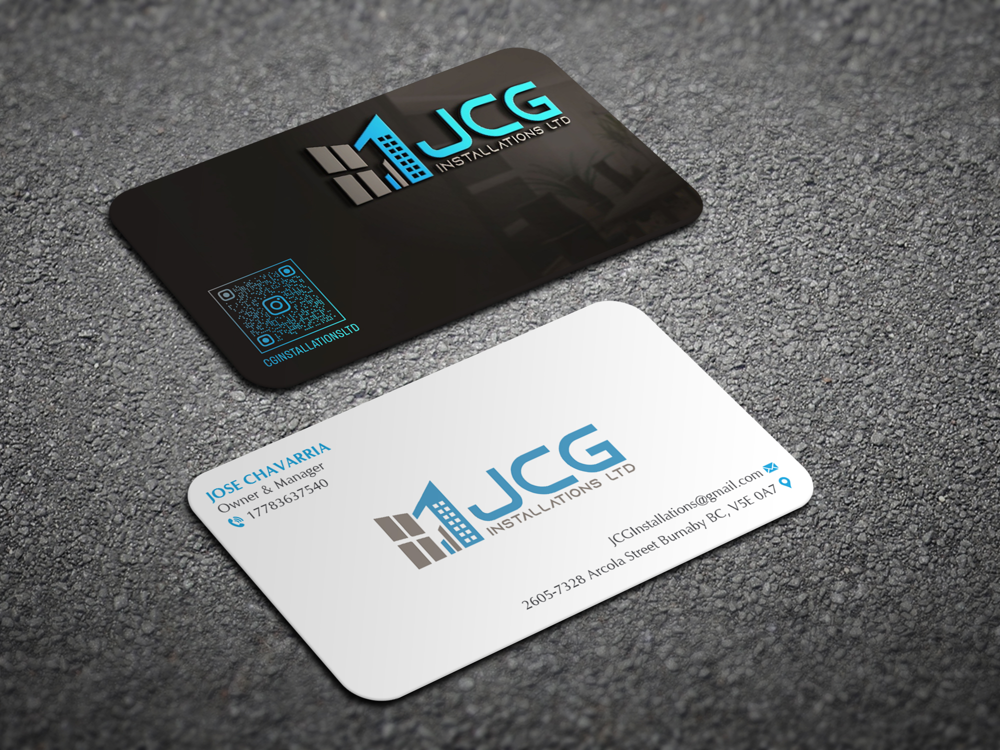 Business Card Design by Magic of Art for JCG Installations Ltd  | Design #33027873