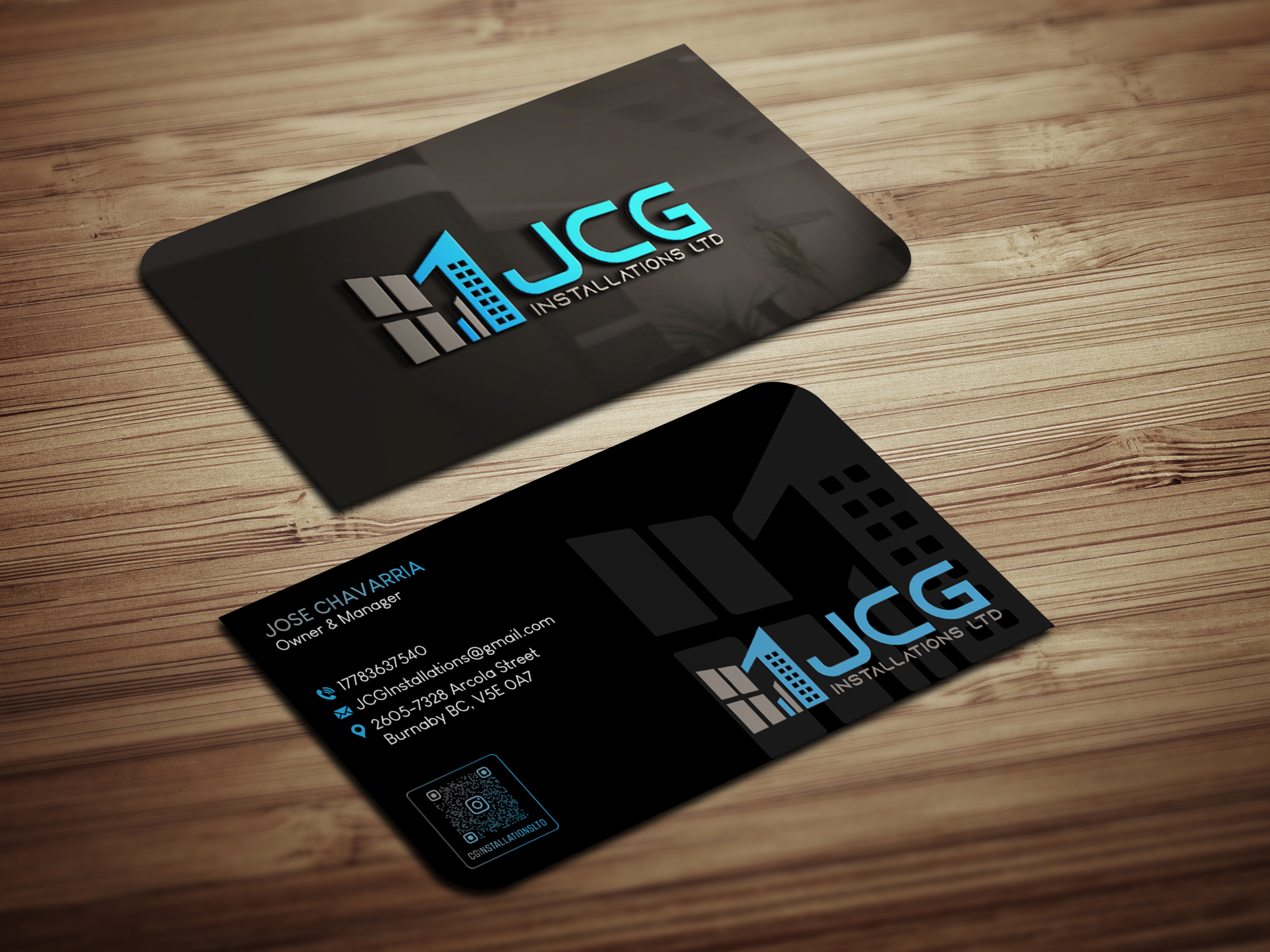 Business Card Design by Magic of Art for JCG Installations Ltd  | Design #33027874