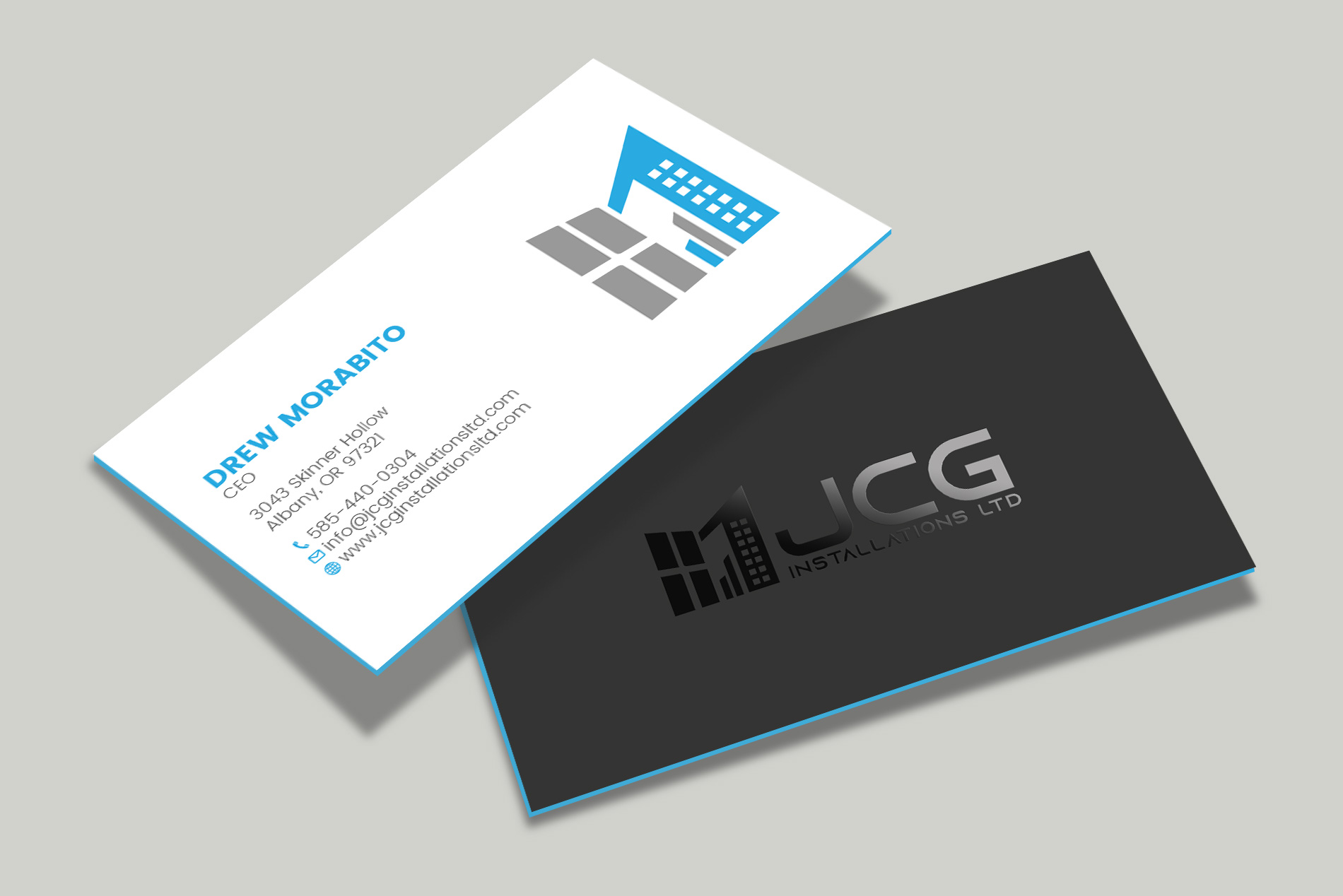 Diseño de Tarjeta de Presentación por Tripti Ranjan Gain para JCG Installations Ltd  | Diseño #33020543