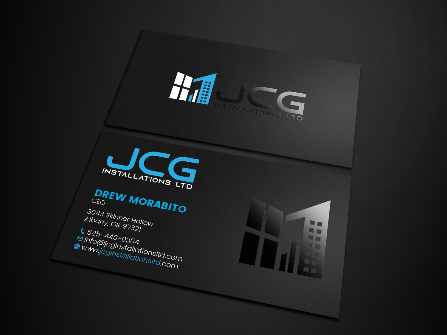 Diseño de Tarjeta de Presentación por Tripti Ranjan Gain para JCG Installations Ltd  | Diseño #33020574