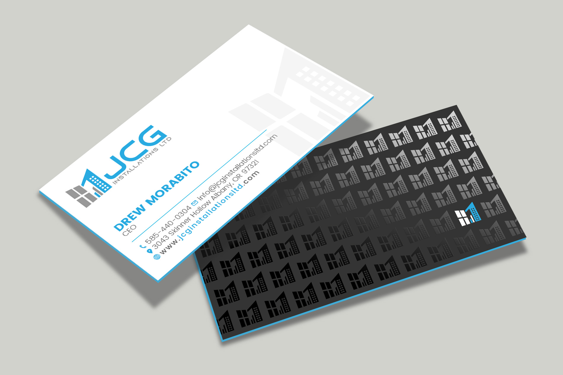 Diseño de Tarjeta de Presentación por Tripti Ranjan Gain para JCG Installations Ltd  | Diseño #33020575