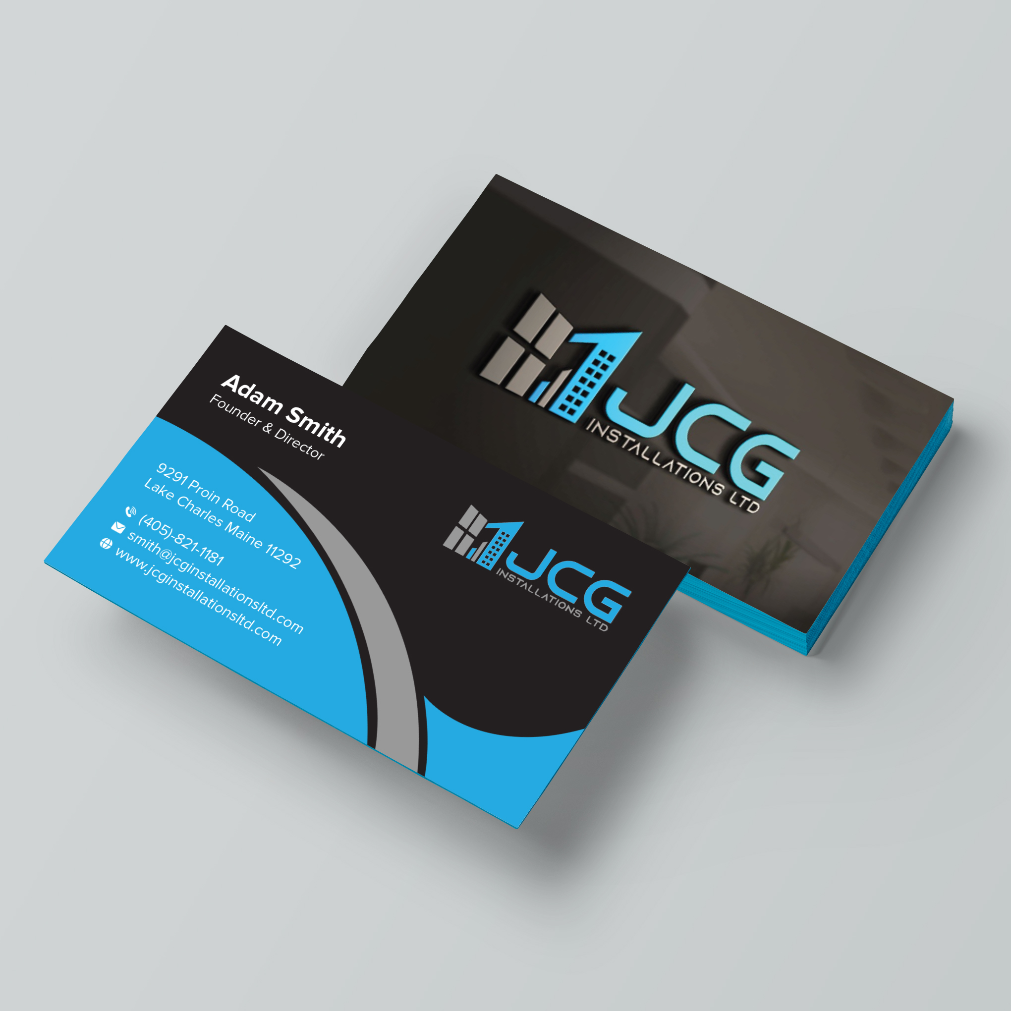 Business Card Design by Bikash Das for JCG Installations Ltd  | Design #33024549