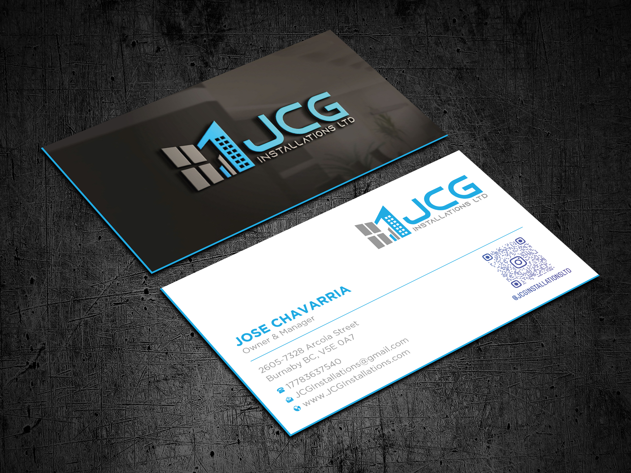 Business Card Design by Uttom 2 for JCG Installations Ltd  | Design #33030306