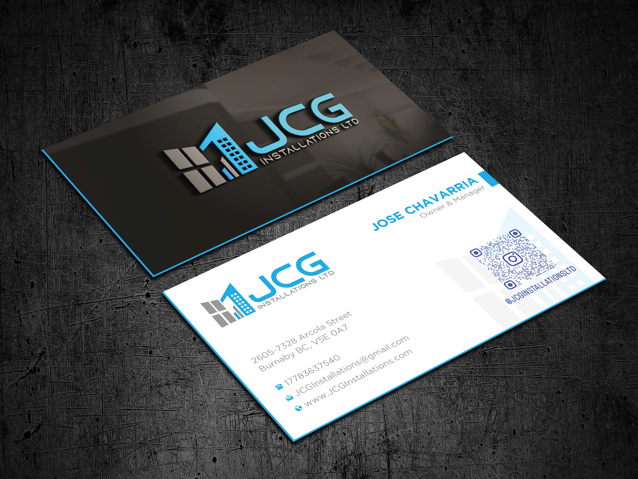 Business Card Design by Uttom 2 for JCG Installations Ltd  | Design #33030311