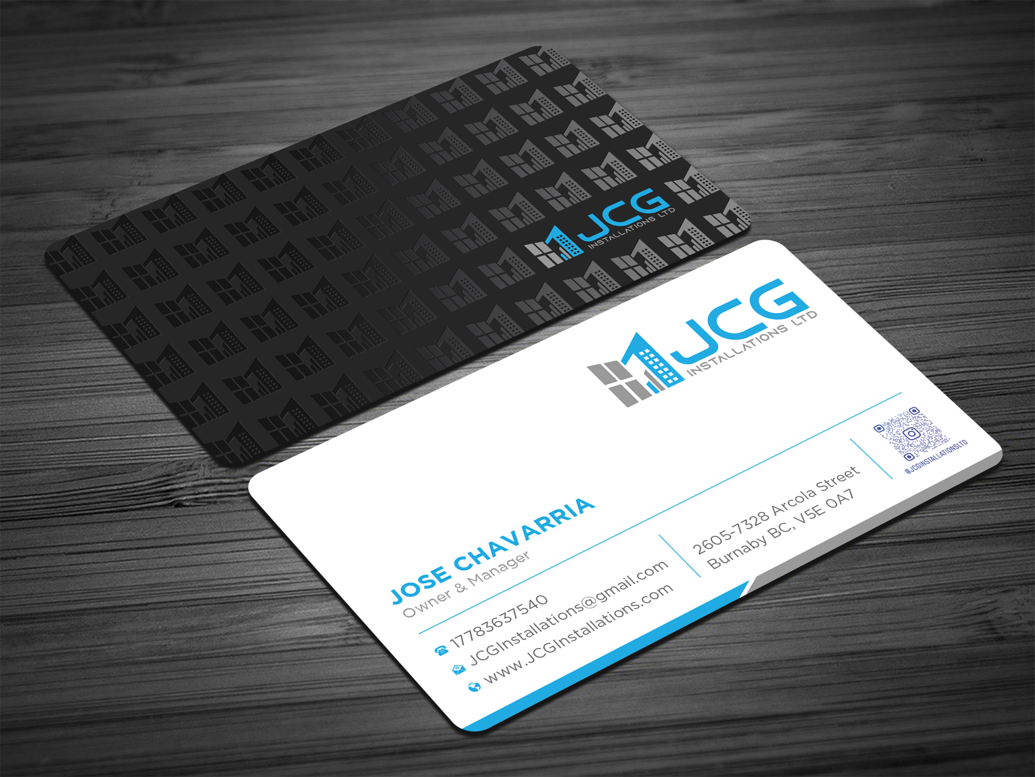 Business Card Design by Uttom 2 for JCG Installations Ltd  | Design #33032174