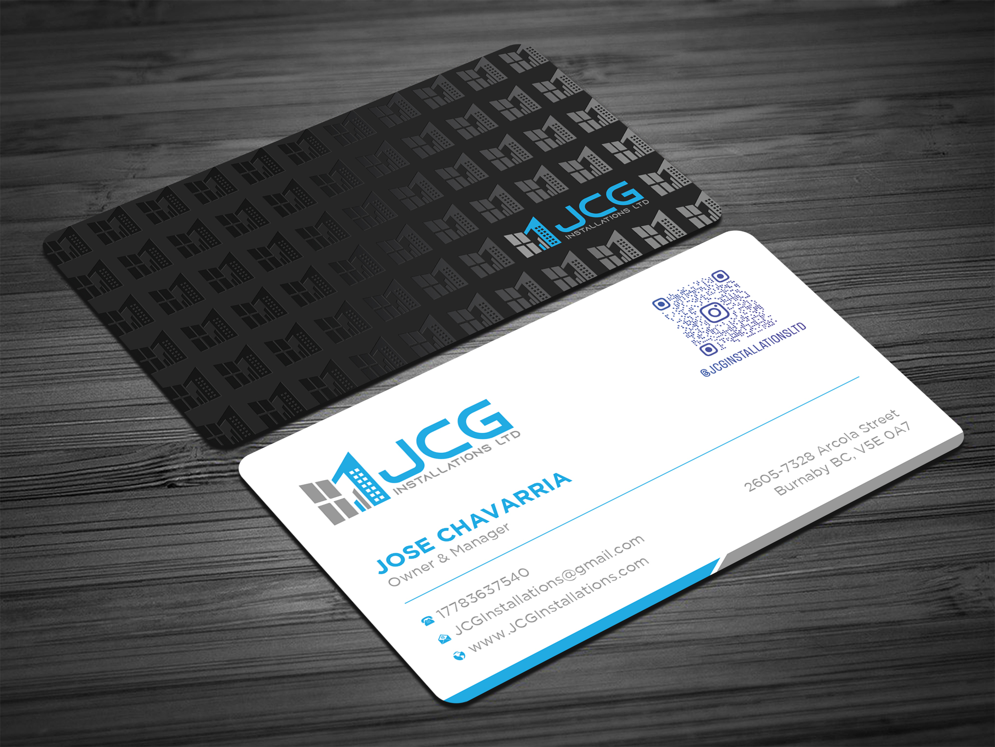 Business Card Design by Uttom 2 for JCG Installations Ltd  | Design #33032175