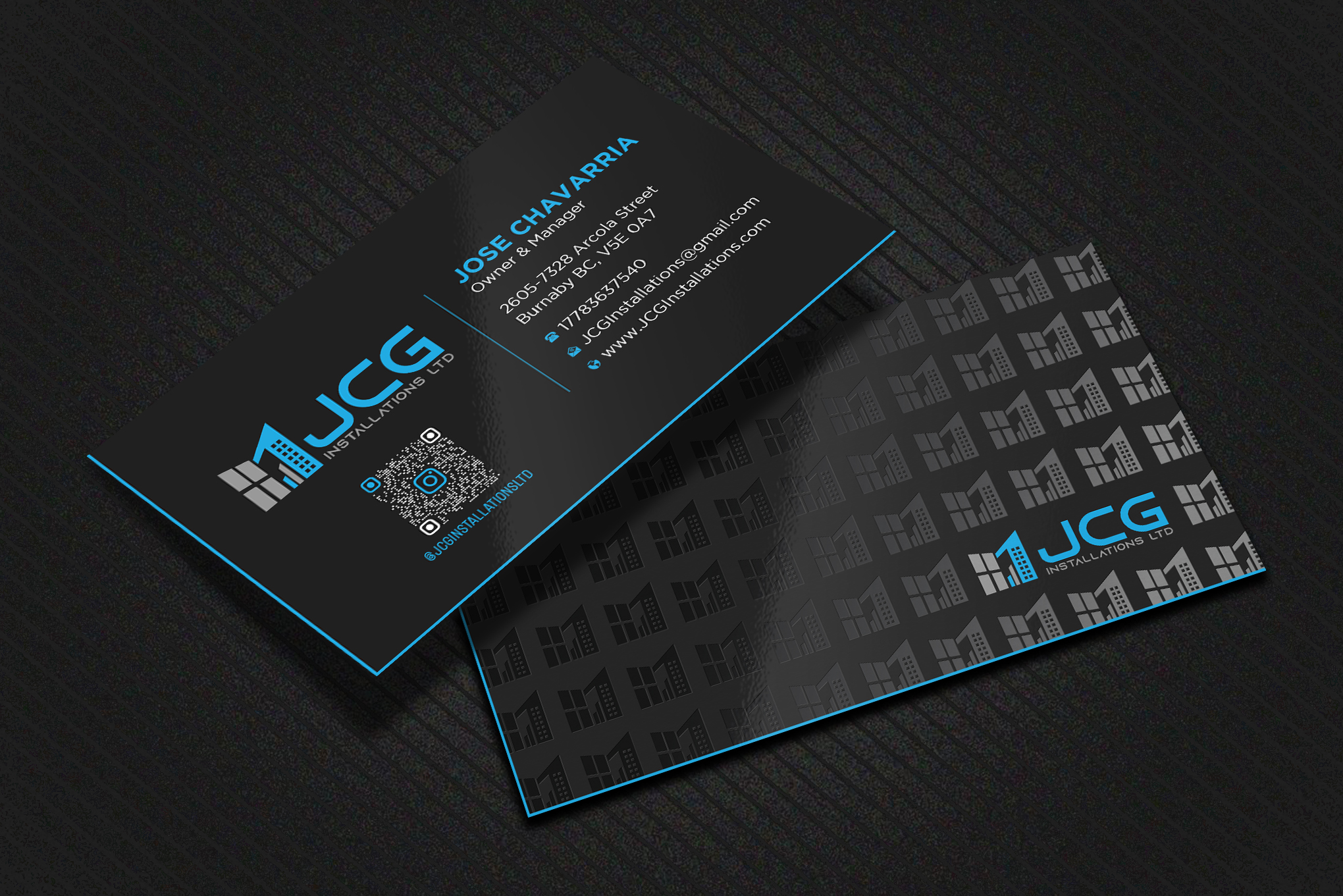 Business Card Design by Uttom 2 for JCG Installations Ltd  | Design #33032181