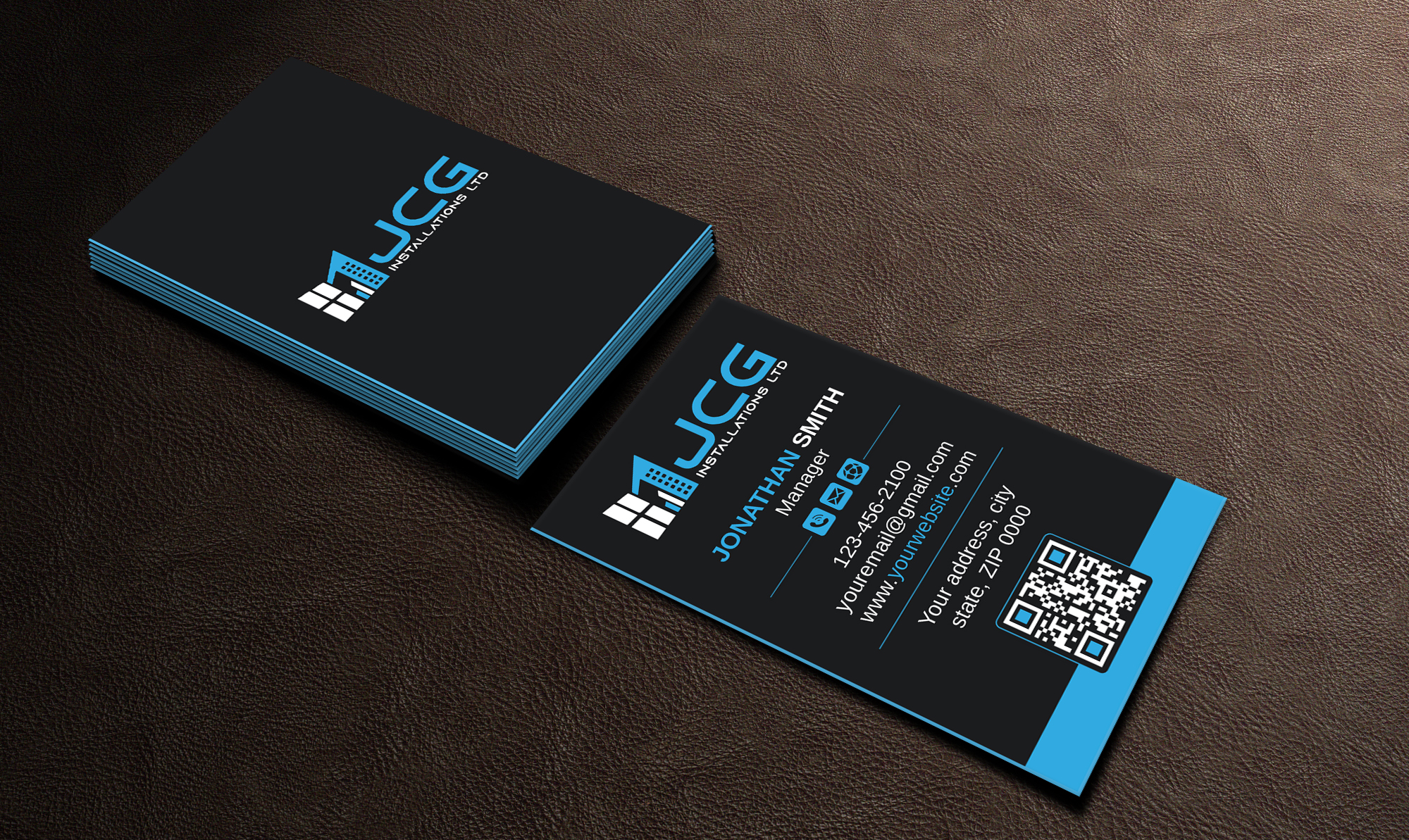 Diseño de Tarjeta de Presentación por Imagine design000 para JCG Installations Ltd  | Diseño #33021376