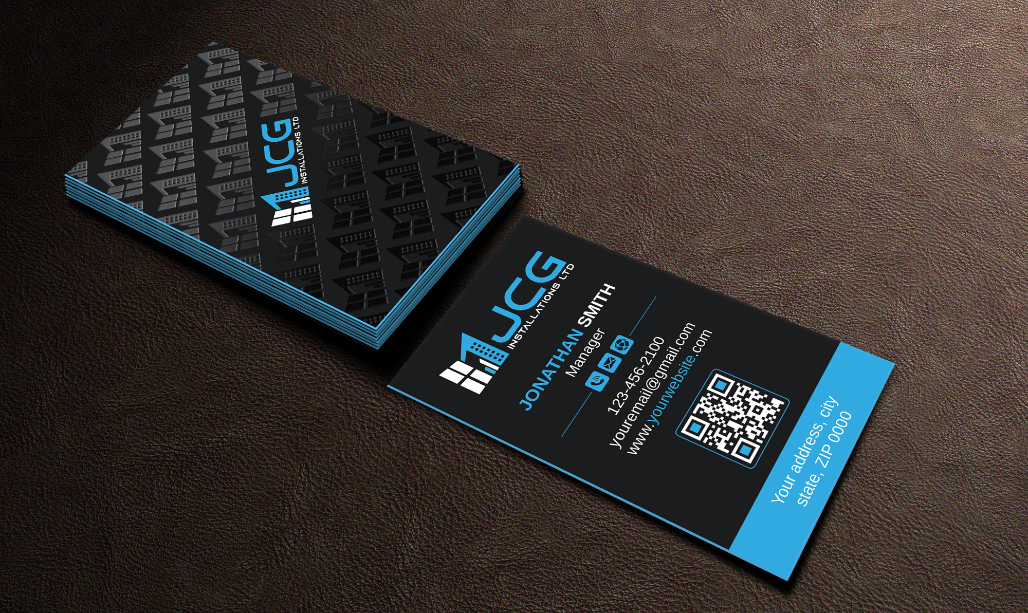 Diseño de Tarjeta de Presentación por Imagine design000 para JCG Installations Ltd  | Diseño #33021379