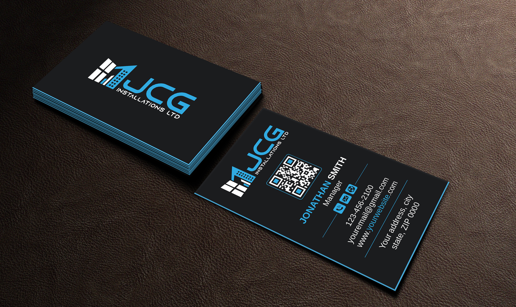 Diseño de Tarjeta de Presentación por Imagine design000 para JCG Installations Ltd  | Diseño #33021385