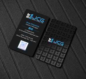 Visitenkarten-Design von Imagine design000 für JCG Installations Ltd  | Design #33026862
