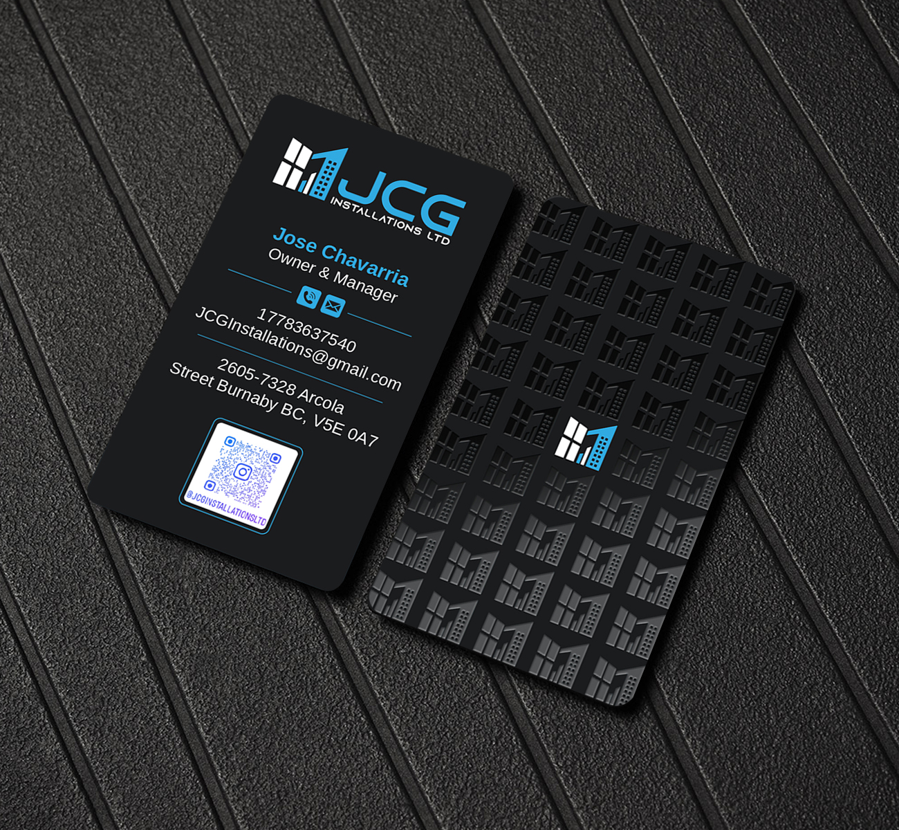 Business Card Design by Imagine design000 for JCG Installations Ltd  | Design #33026929