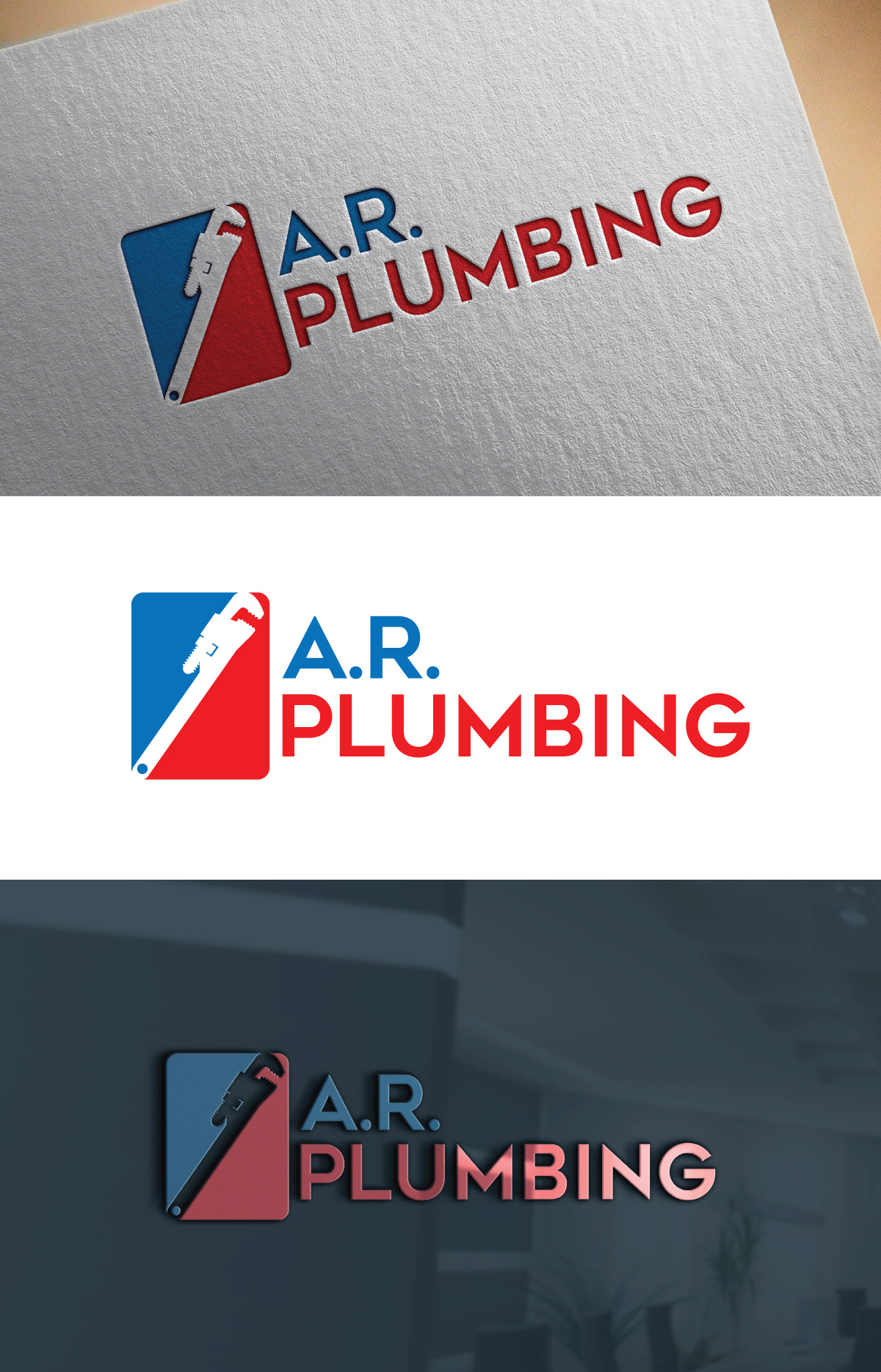 Logo Design by Impressive logo for A.R. Plumbing llc | Design #33042711