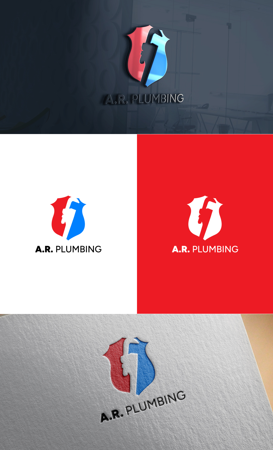 Logo Design by GLDesigns for A.R. Plumbing llc | Design #33038110