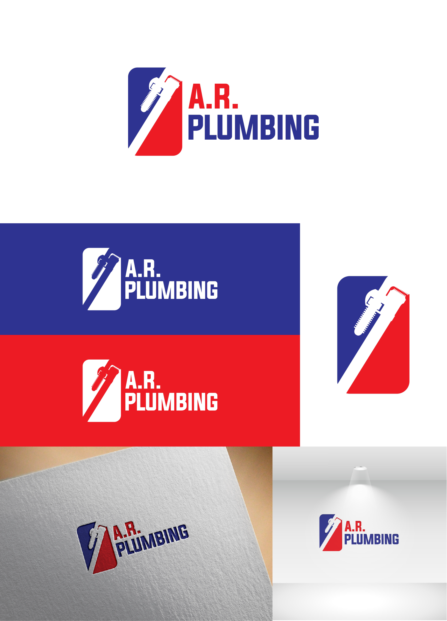 Logo Design by victipedia for A.R. Plumbing llc | Design #33036119