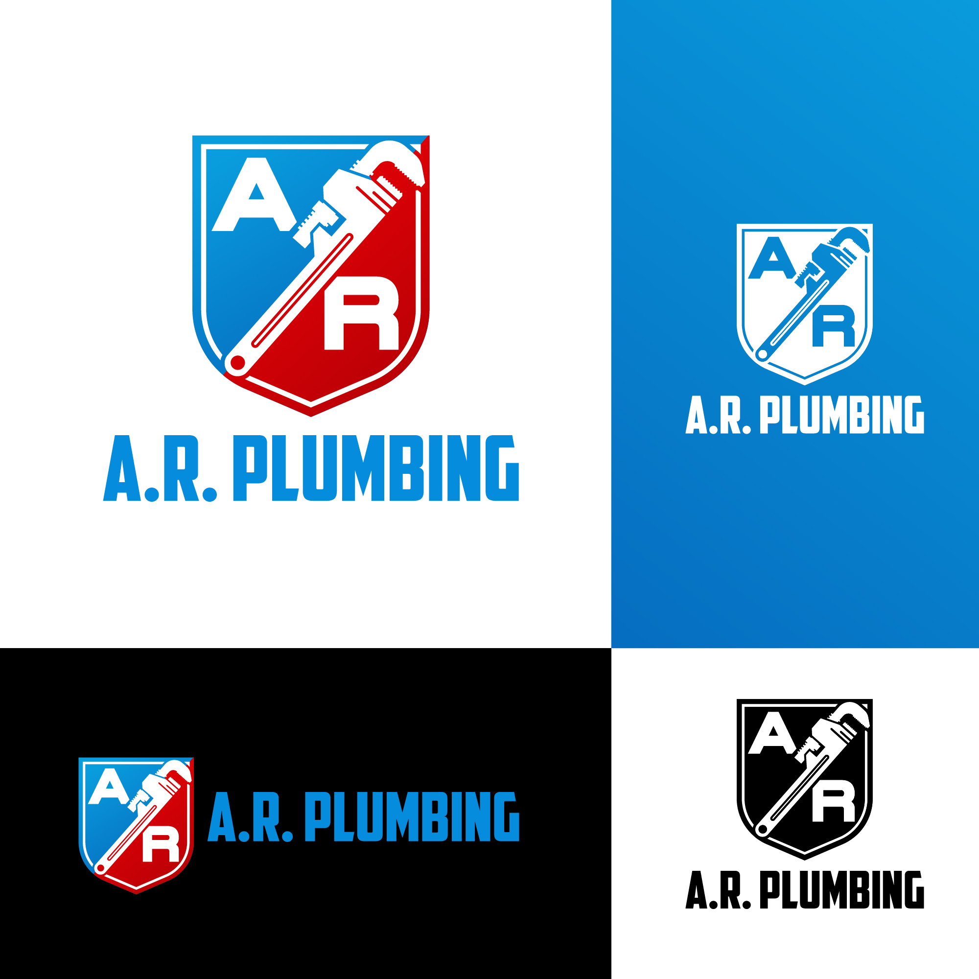 Logo-Design von Transformed Design Inc. für A.R. Plumbing llc | Design #33046991