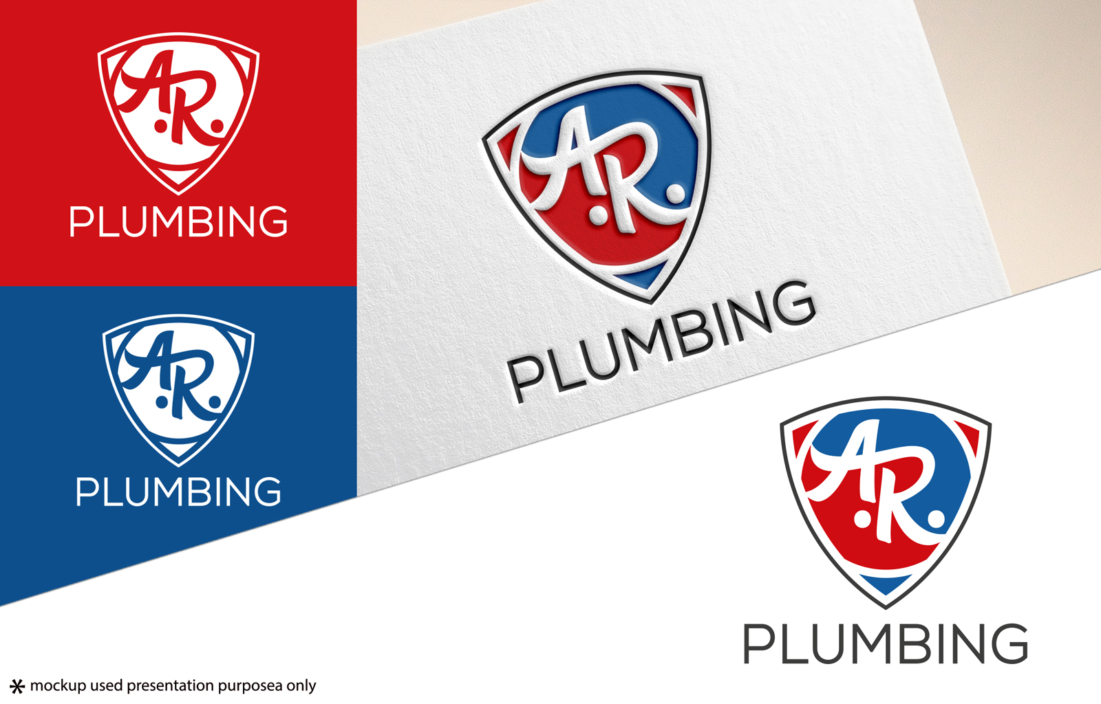 Logo Design by Rubia@ for A.R. Plumbing llc | Design #33040438