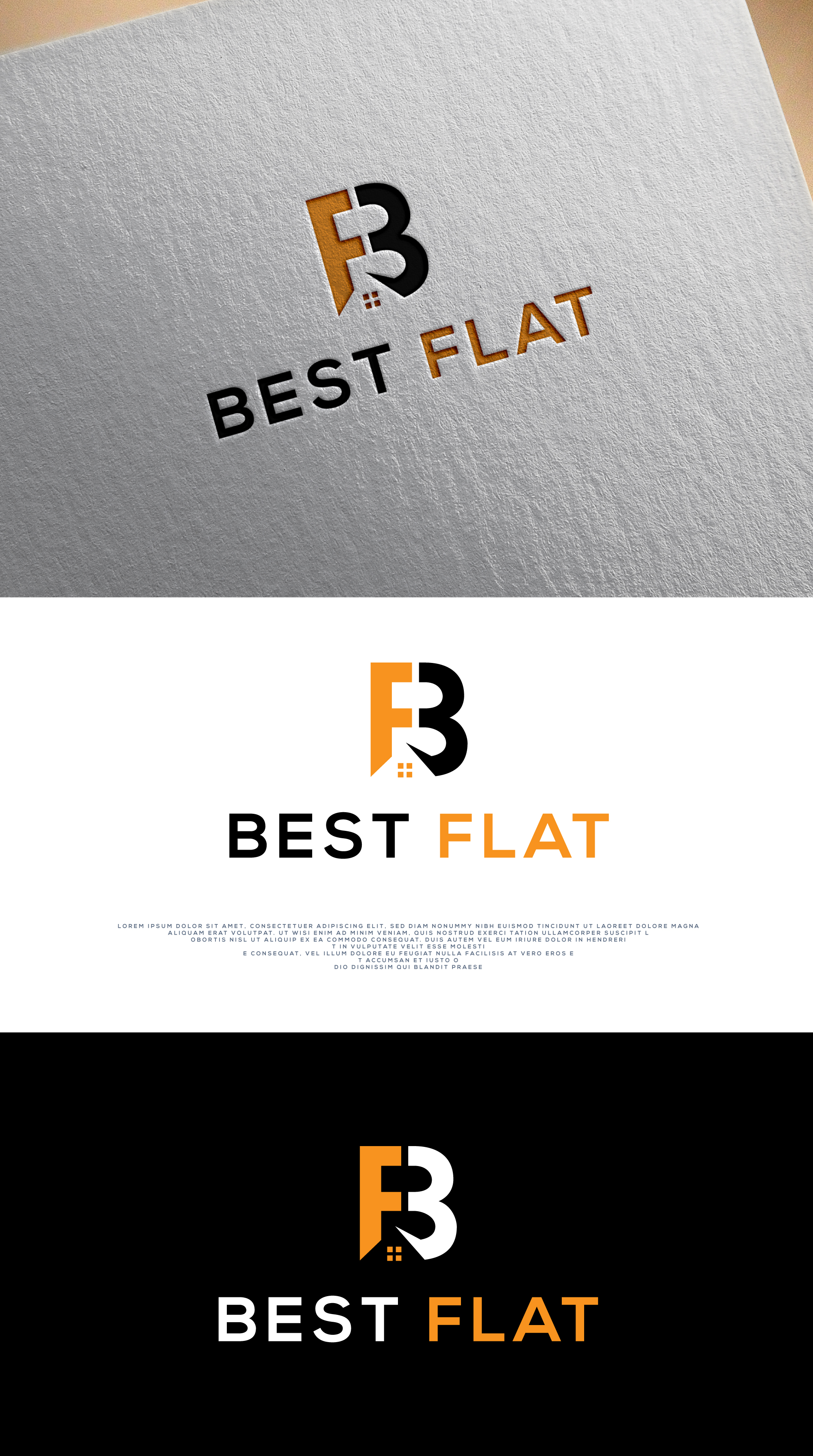 Logo Design by 100%design for Best Flat | Design #33037246