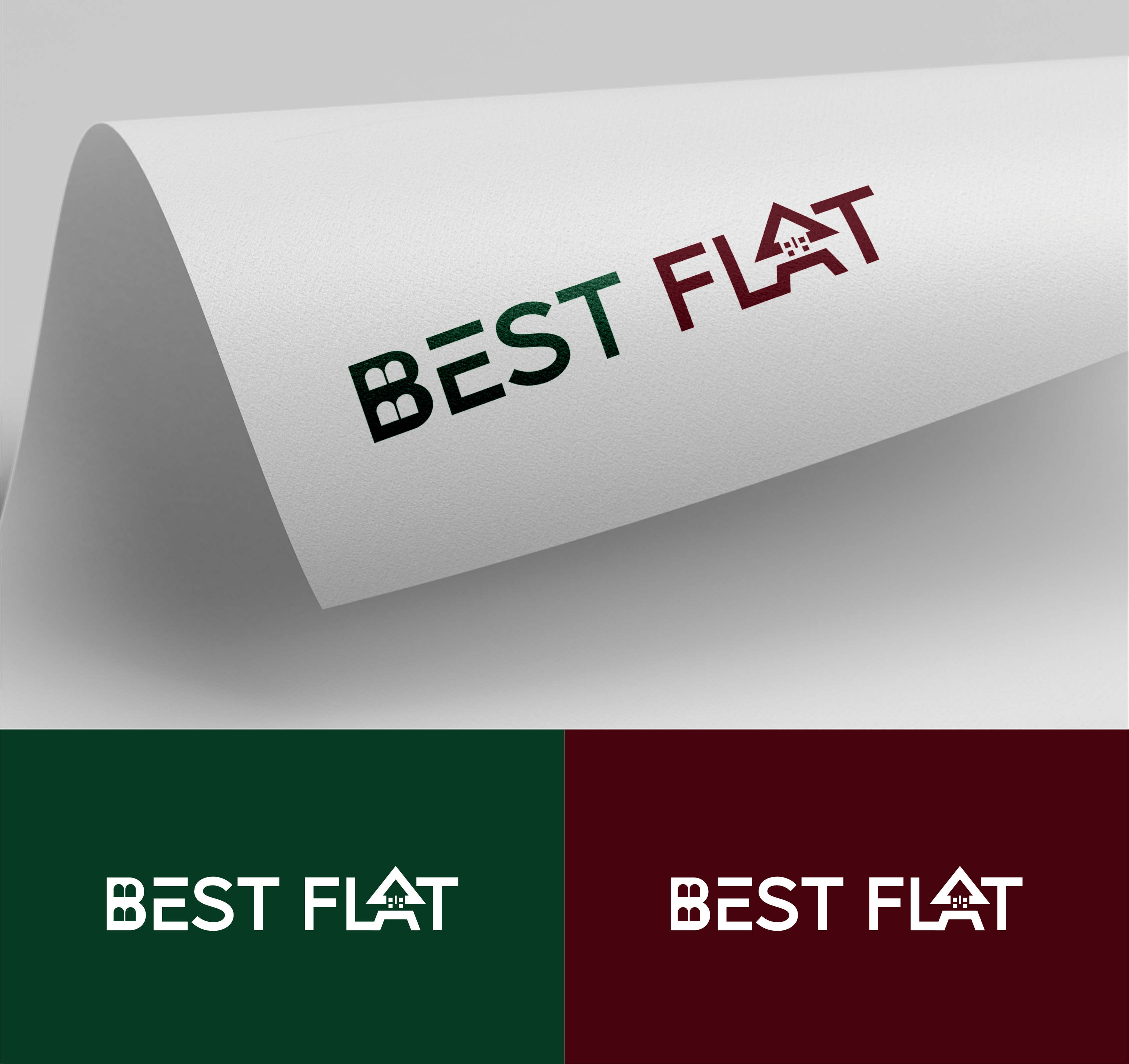 Logo Design by farie_z for Best Flat | Design #33042022