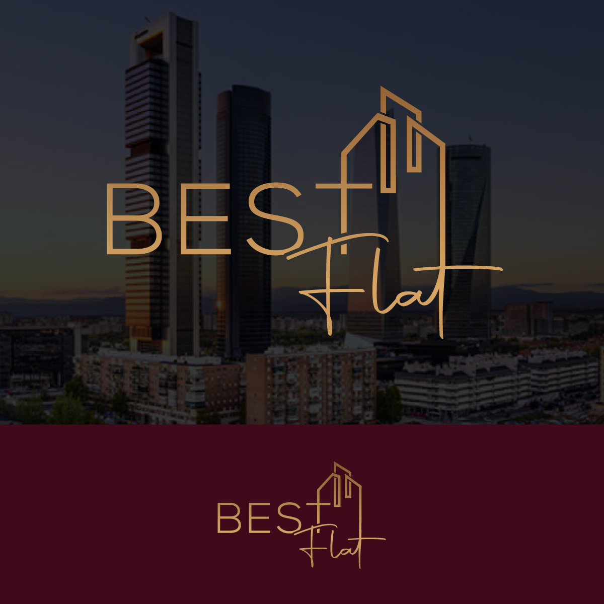 Logo Design by fly  design for Best Flat | Design #33042774