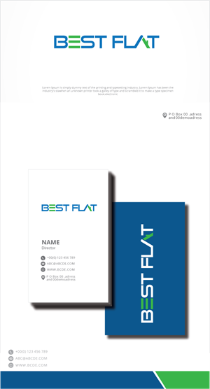 Logo Design by zebronicgraphic for Best Flat | Design: #33036976