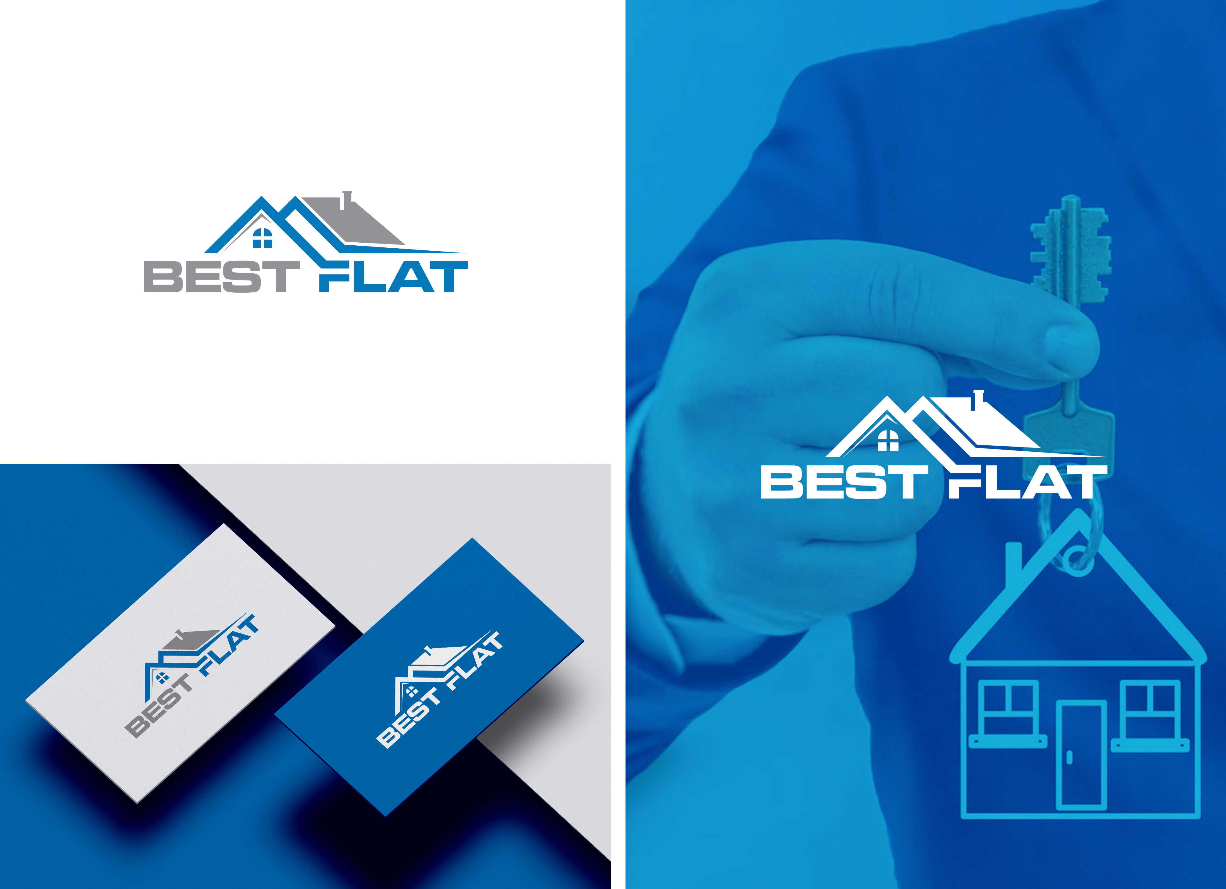 Logo Design by aexoagency for Best Flat | Design #33036409