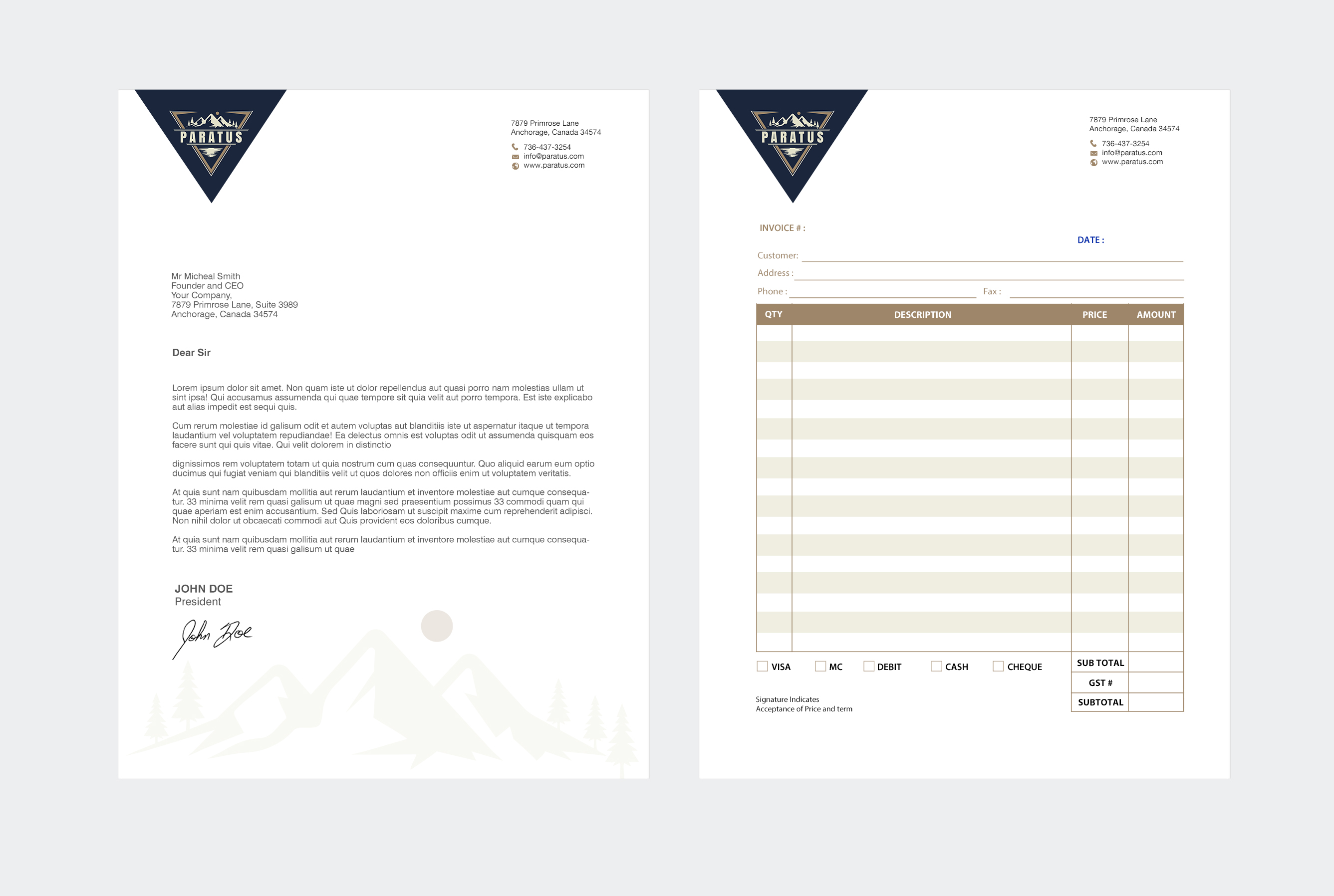 Stationery Design by chandrayaan.creative for this project | Design #33059744