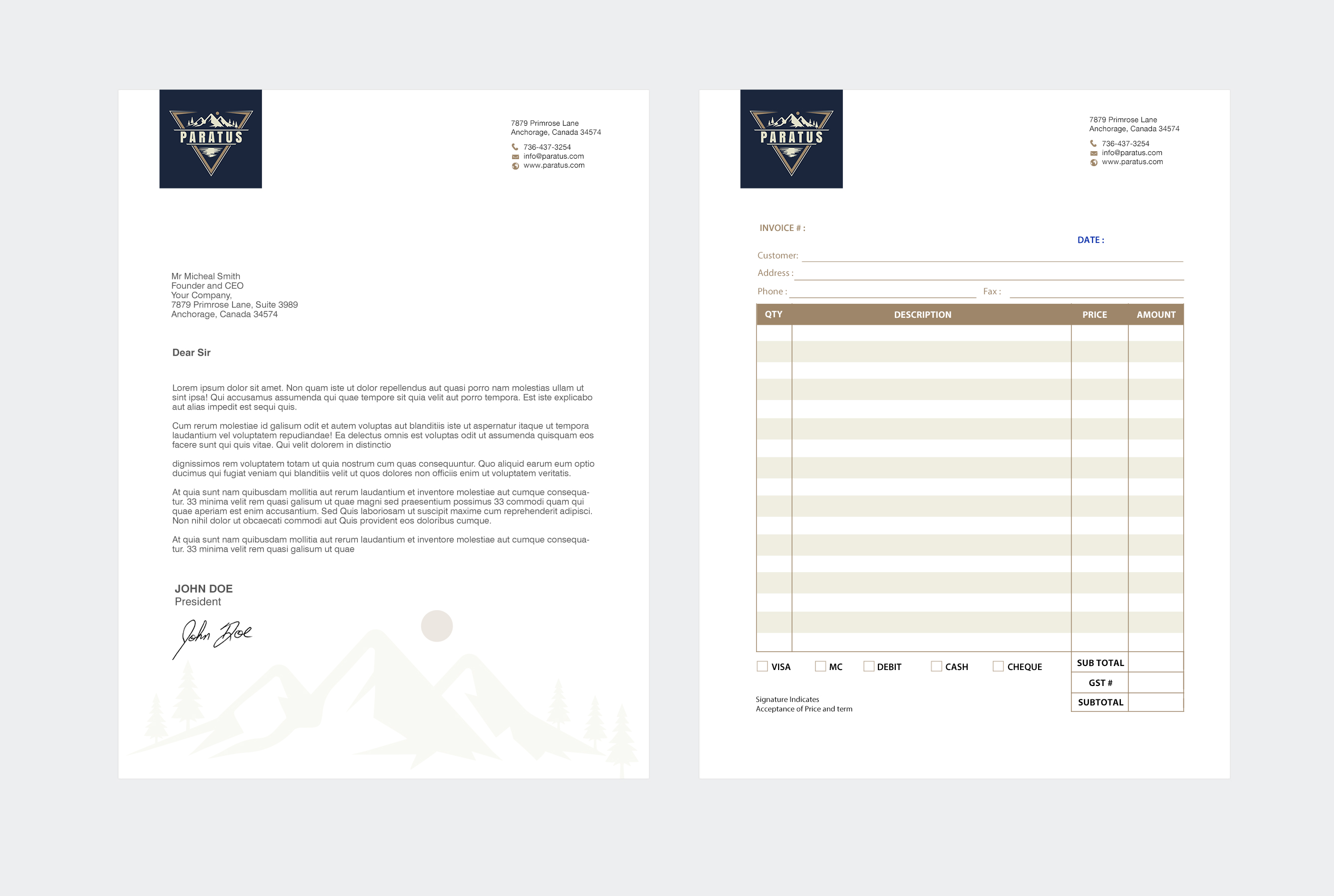 Stationery Design by chandrayaan.creative for this project | Design #33059746