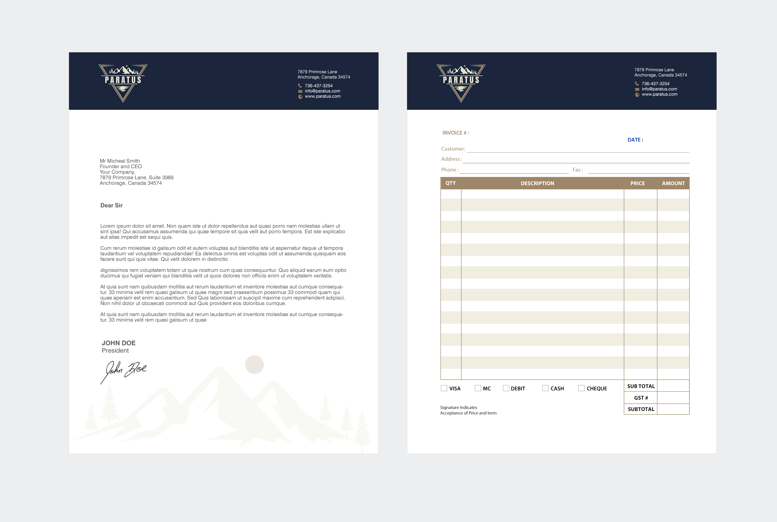 Stationery Design by chandrayaan.creative for this project | Design #33059749