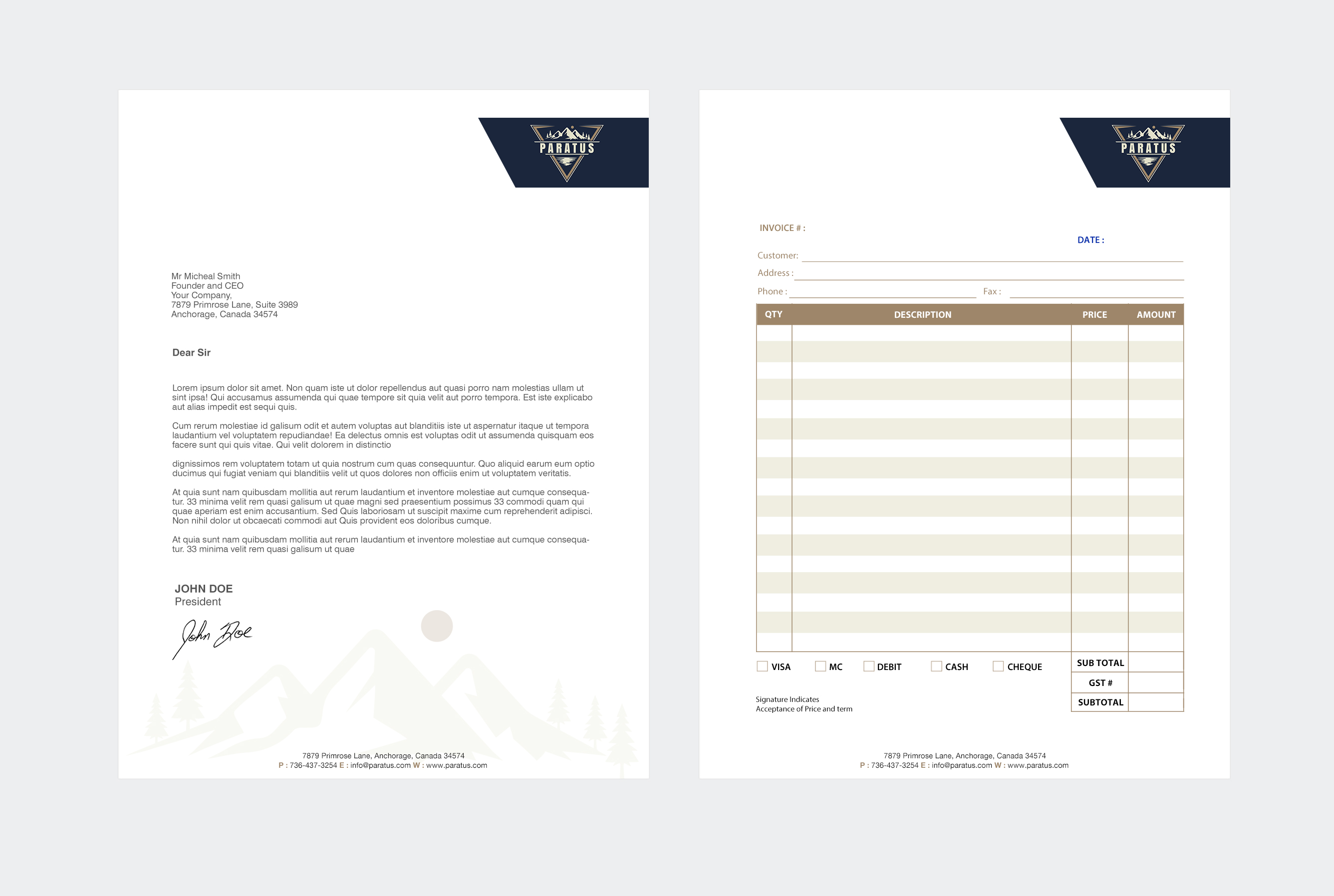 Stationery Design by chandrayaan.creative for this project | Design #33059759