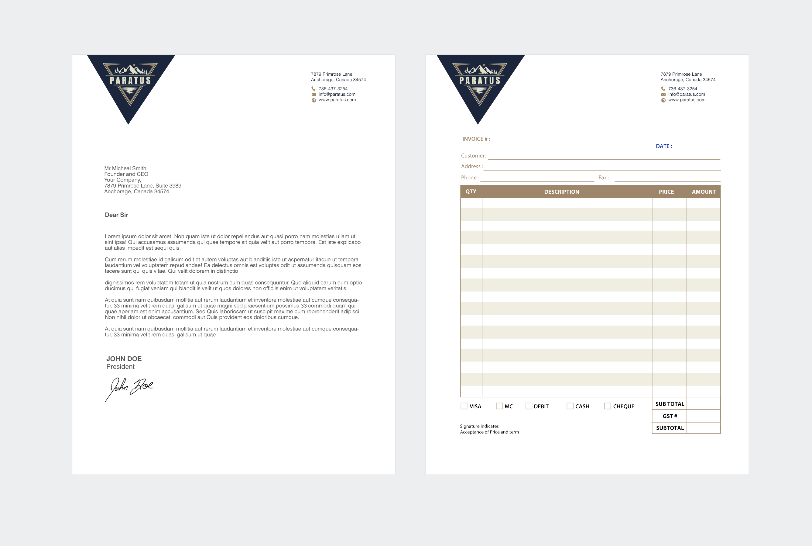 Stationery Design by chandrayaan.creative for this project | Design #33059850