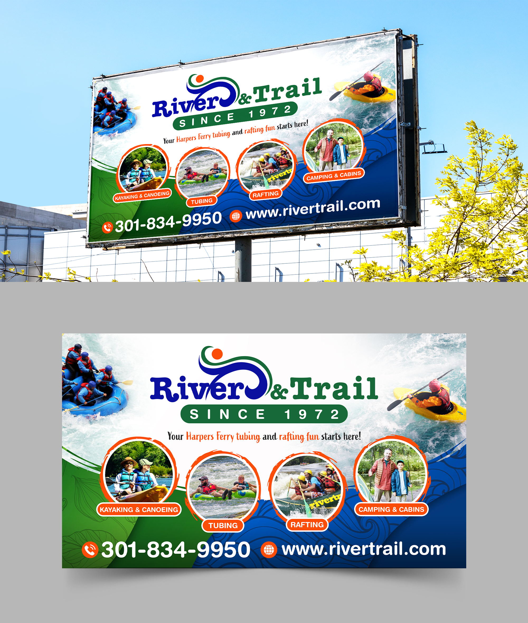 Werbetafel-Design von Sam.Art für River & Trail Outfitters | Design #33035542