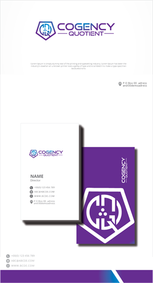 Logo-Design von zebronicgraphic für Cogency Quotient | Design: #33037413