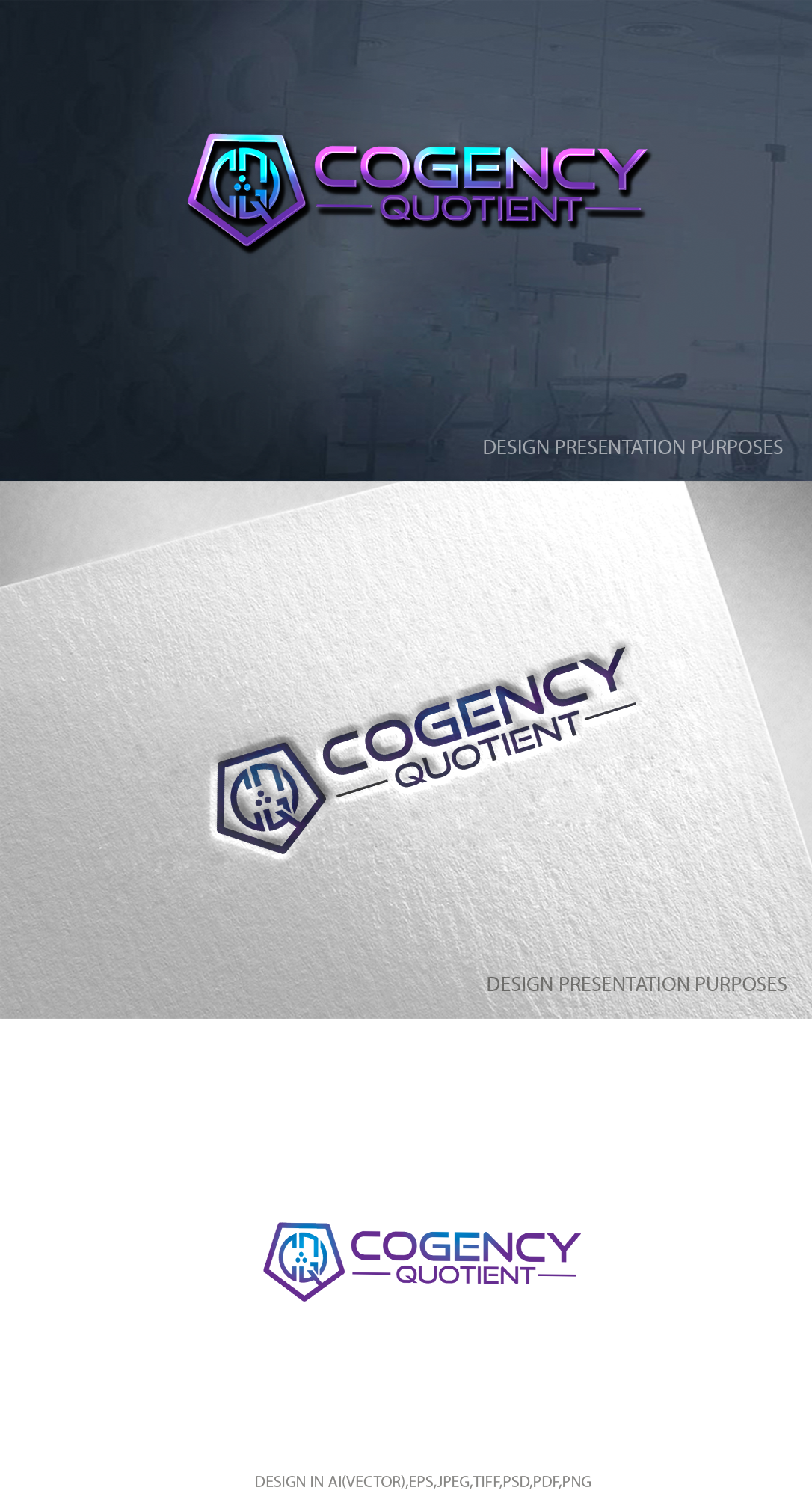 Logo Design by zebronicgraphic for Cogency Quotient | Design #33037415