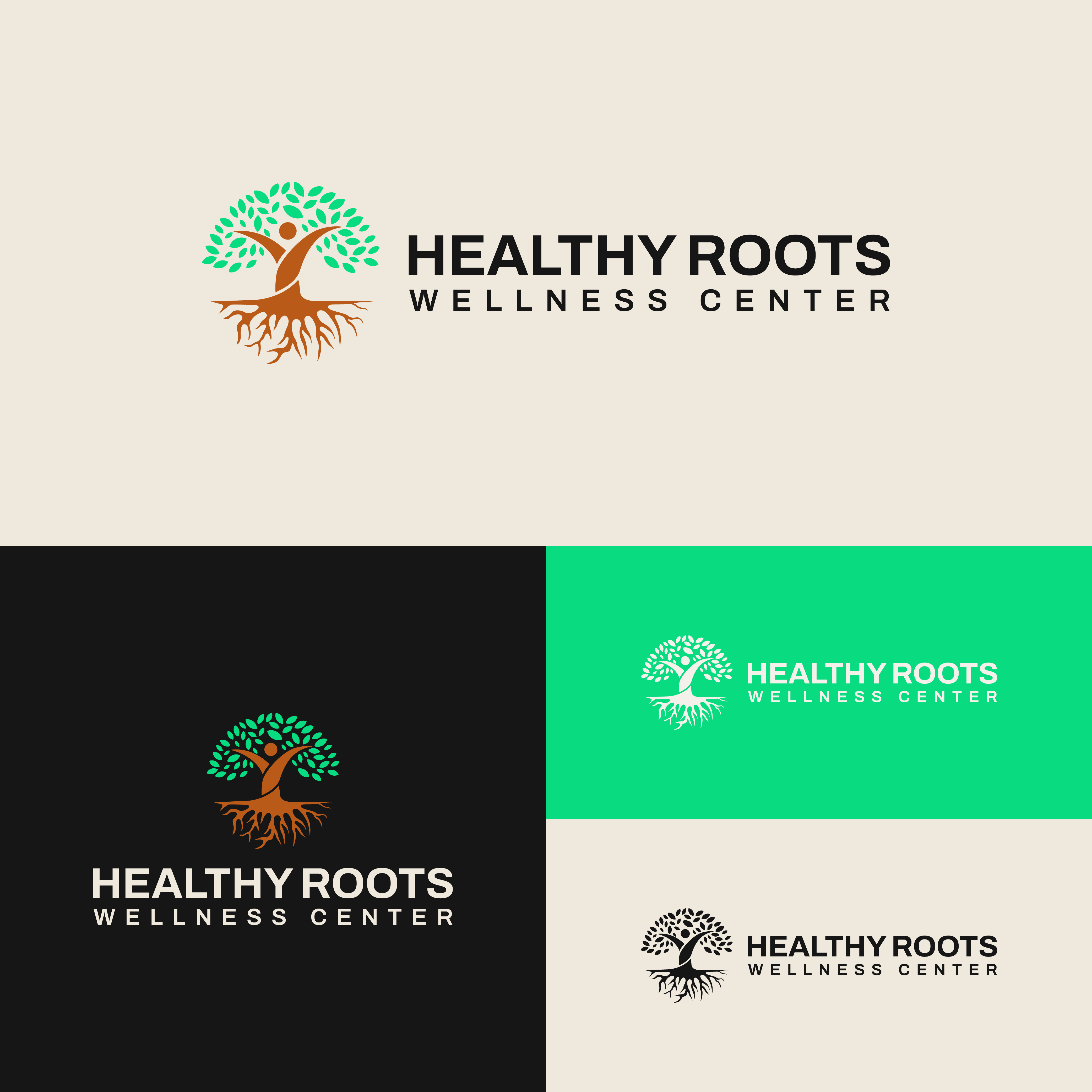 Logo Design by Choiresia.id for Healthy Roots Wellness Center | Design #33033308