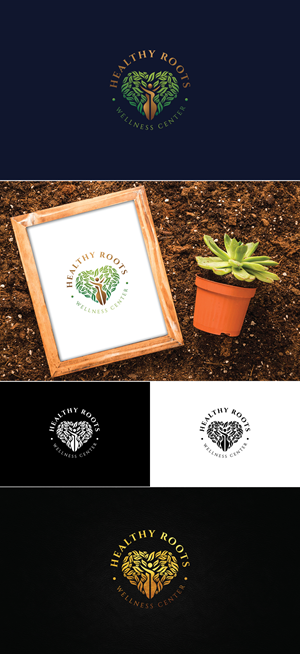 Logo Design by Logo Stock for Healthy Roots Wellness Center | Design: #33034588