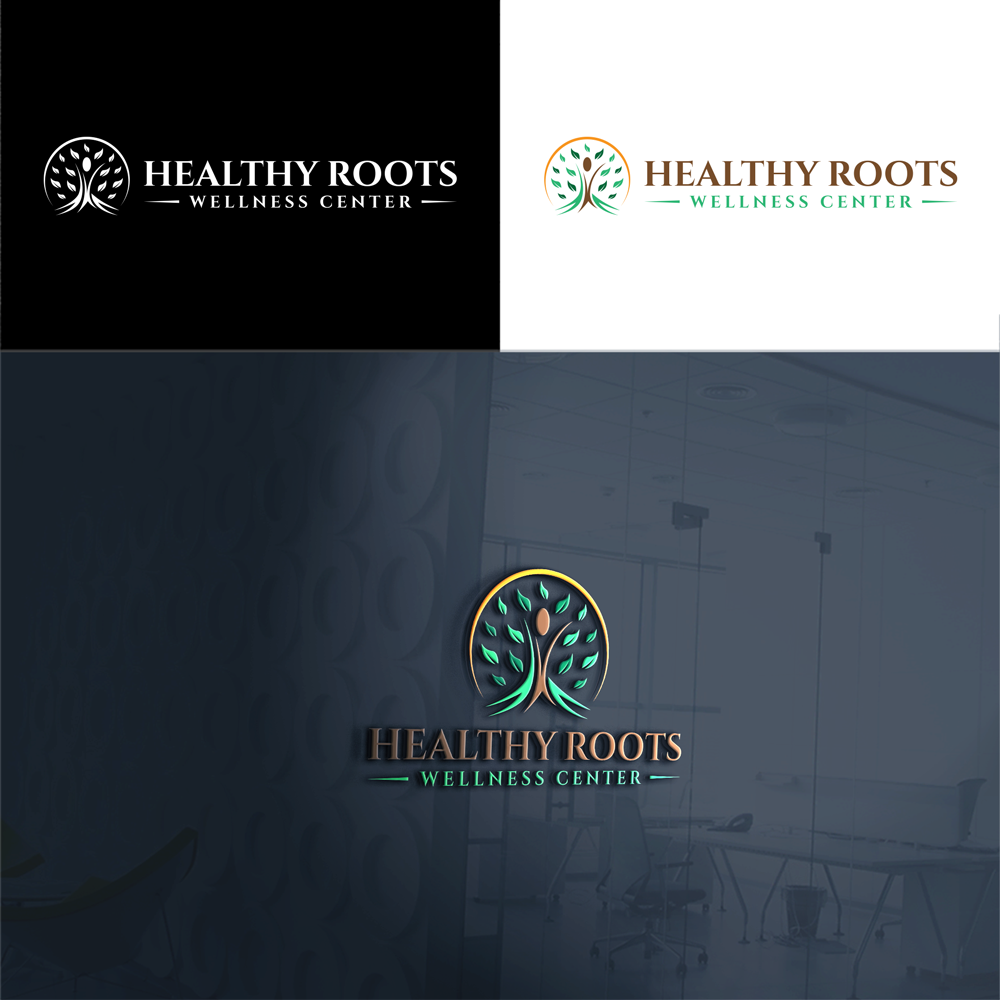 Logo Design by RA-bica for Healthy Roots Wellness Center | Design #33034655